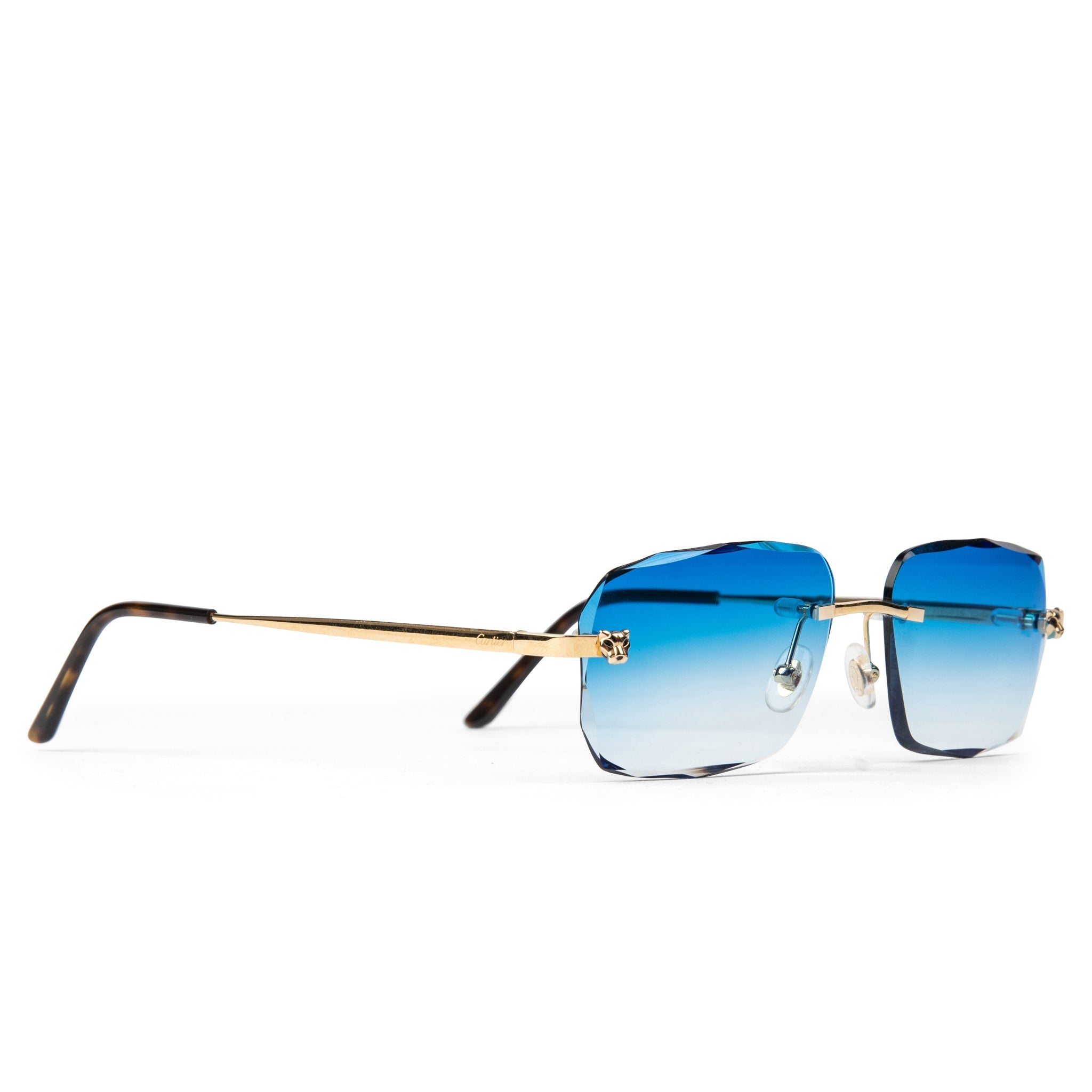 Cartier Eyewear Custom CT0148O-001 Panthere De Cartier Rimless Sunglasses - view 2
