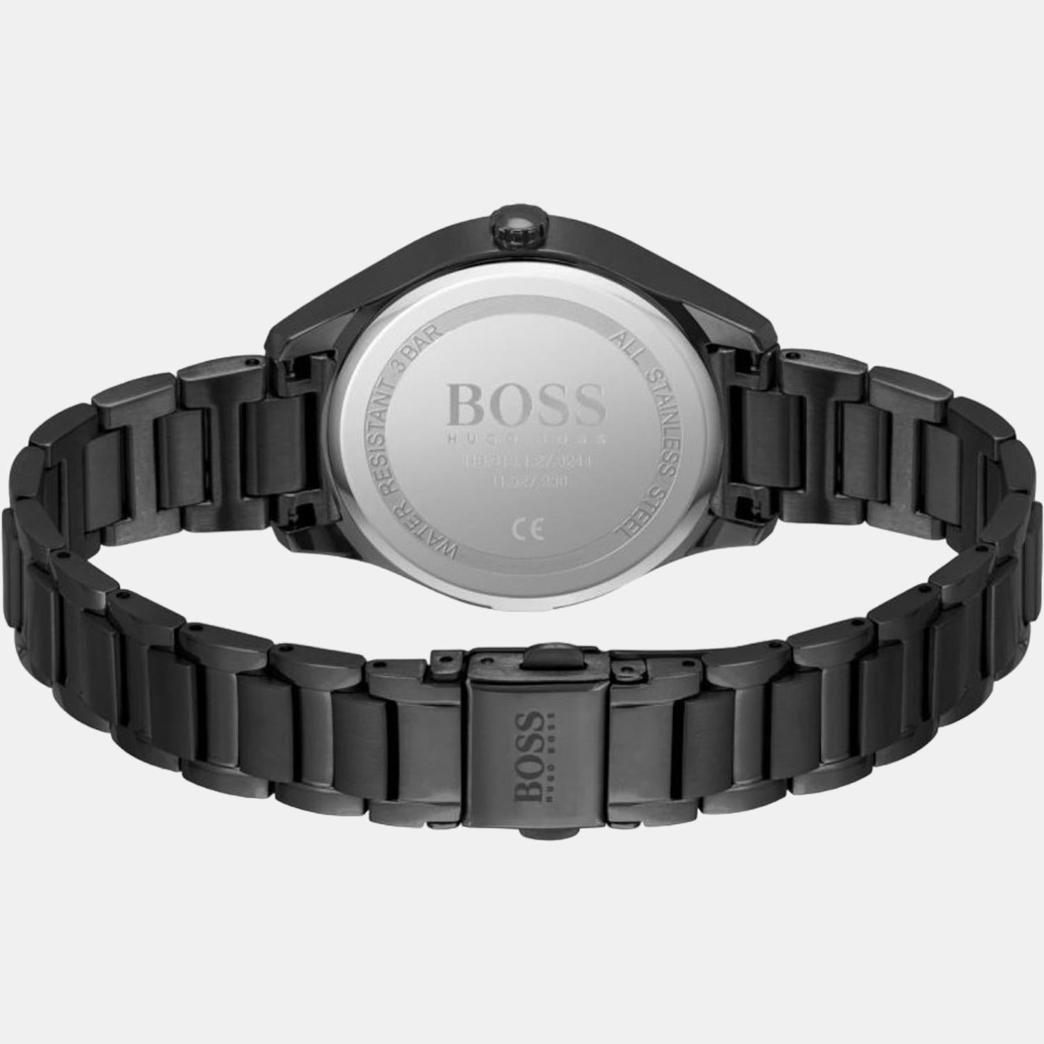 Boss Grand Course Women Quartz Black Dial Analog Stainless Steel Watch 1502605 - view 2