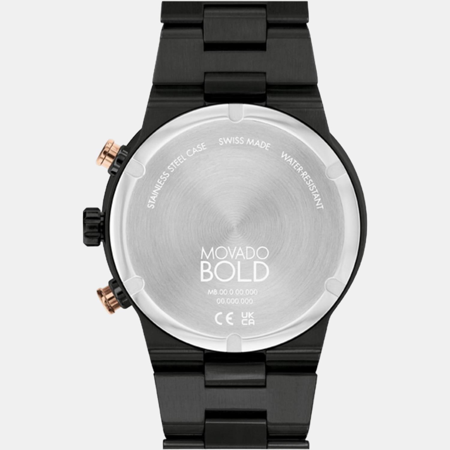 Movado Bold Fusion Men Quartz Brown Dial Chronograph Stainless Steel Watch 3600897 - view 3