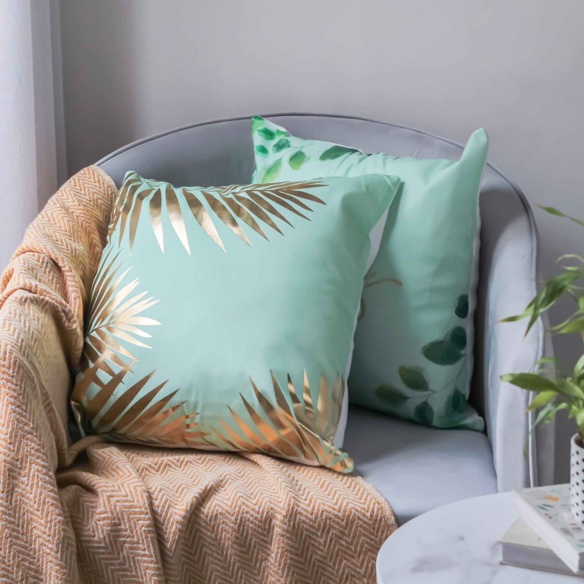 Nestasia Mint Green Cushion Cover Set of 2 - view 2