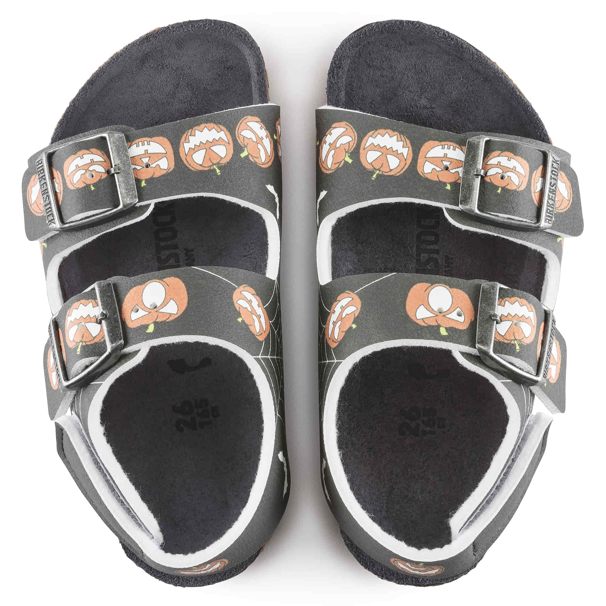 Birkenstock Milano Kids Birko-Flor – Black Black/Halloween Pumpkin Black - view 2