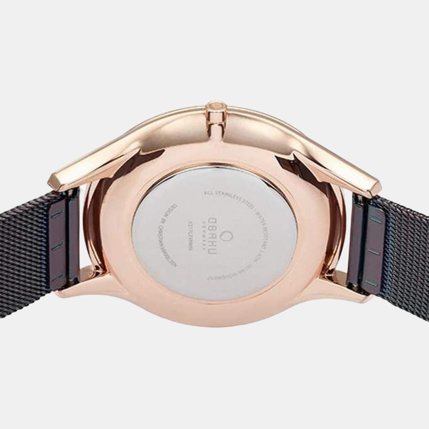 Obaku Fin Walnut Men Quartz Brown Dial Analog Stainless Steel Watch V217LXVNMN - view 3