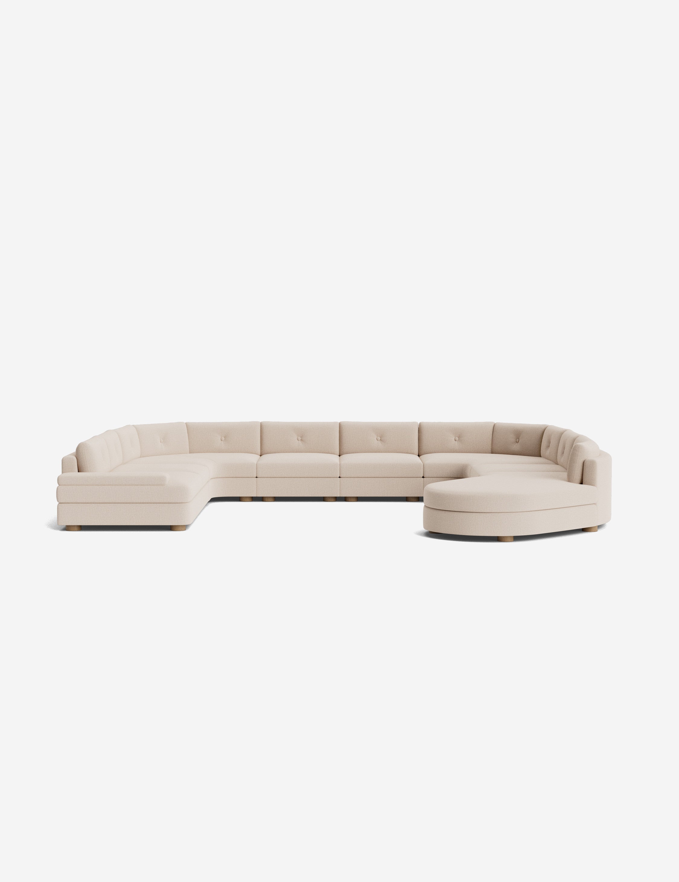 Lulu and Georgia Hill Modular U-Shaped Sectional Sofa - view 2