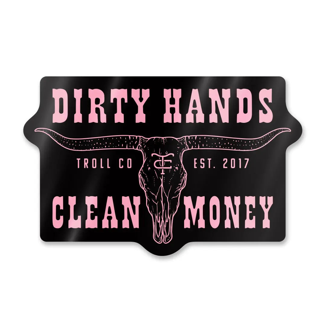 Radial DHCM Longhorn Sticker