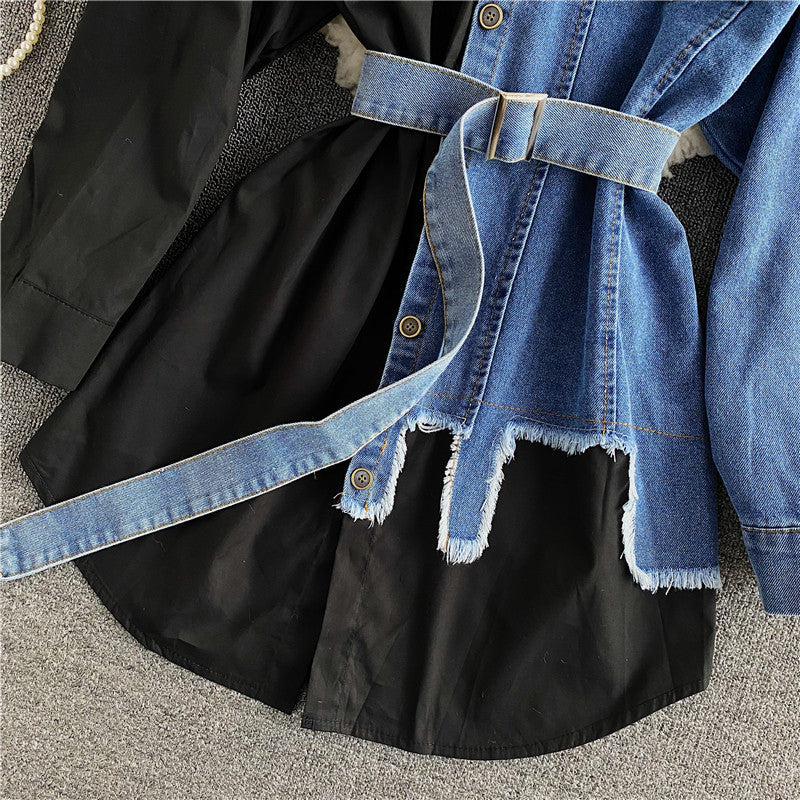 Alamode By Akanksha Badour Denim Dress - view 3