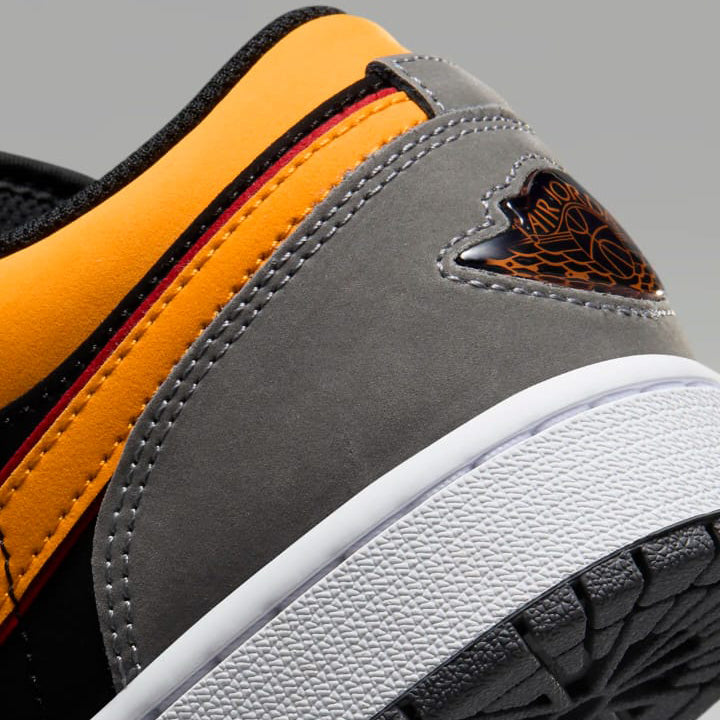 Kicks Machine Air Jordan 1 Low Light Graphite Vivid Orange Sale - view 6