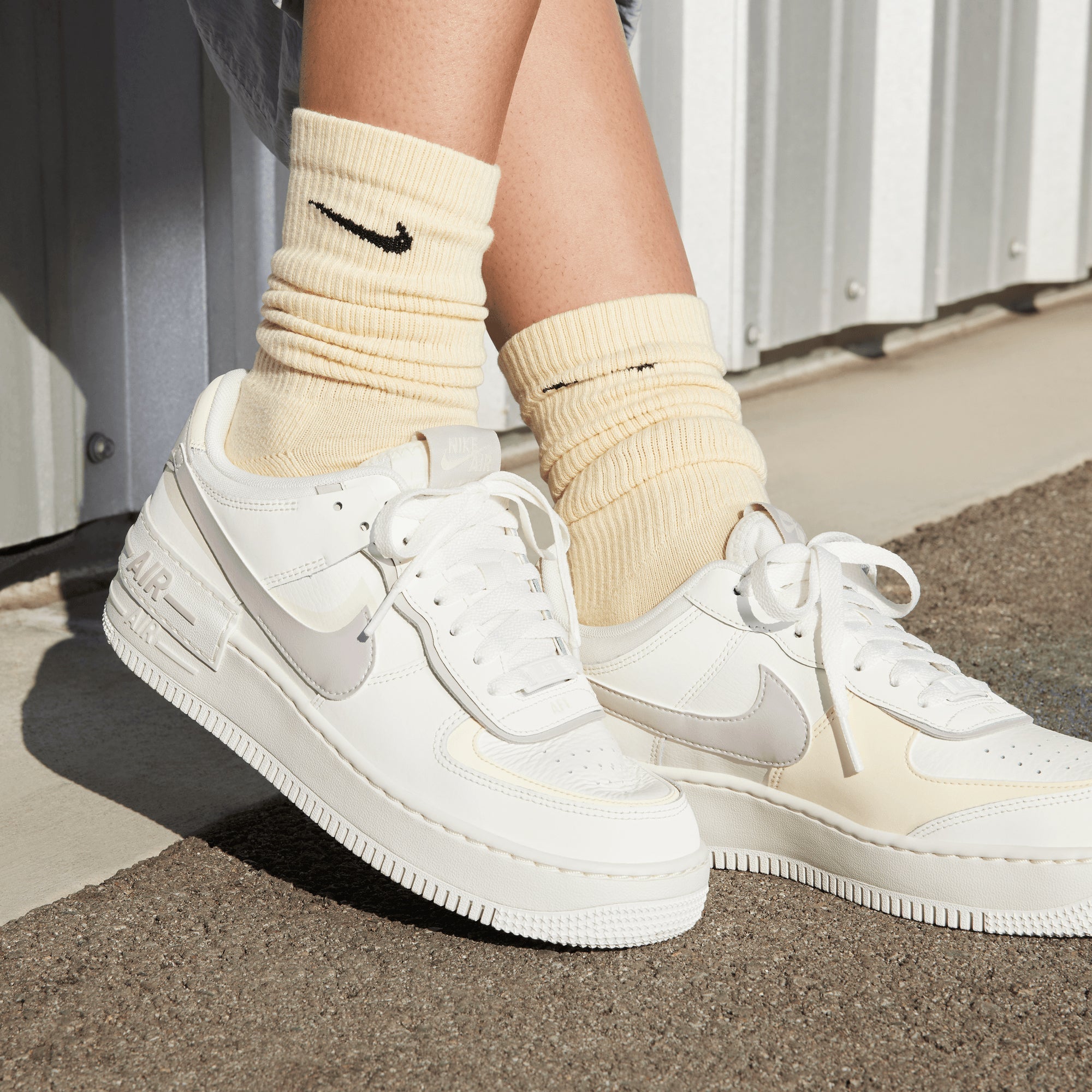 Nike | AIR FORCE 1 SHADOW { SAIL/PLATINUM VIOLET-COCONUT MILK - view 4