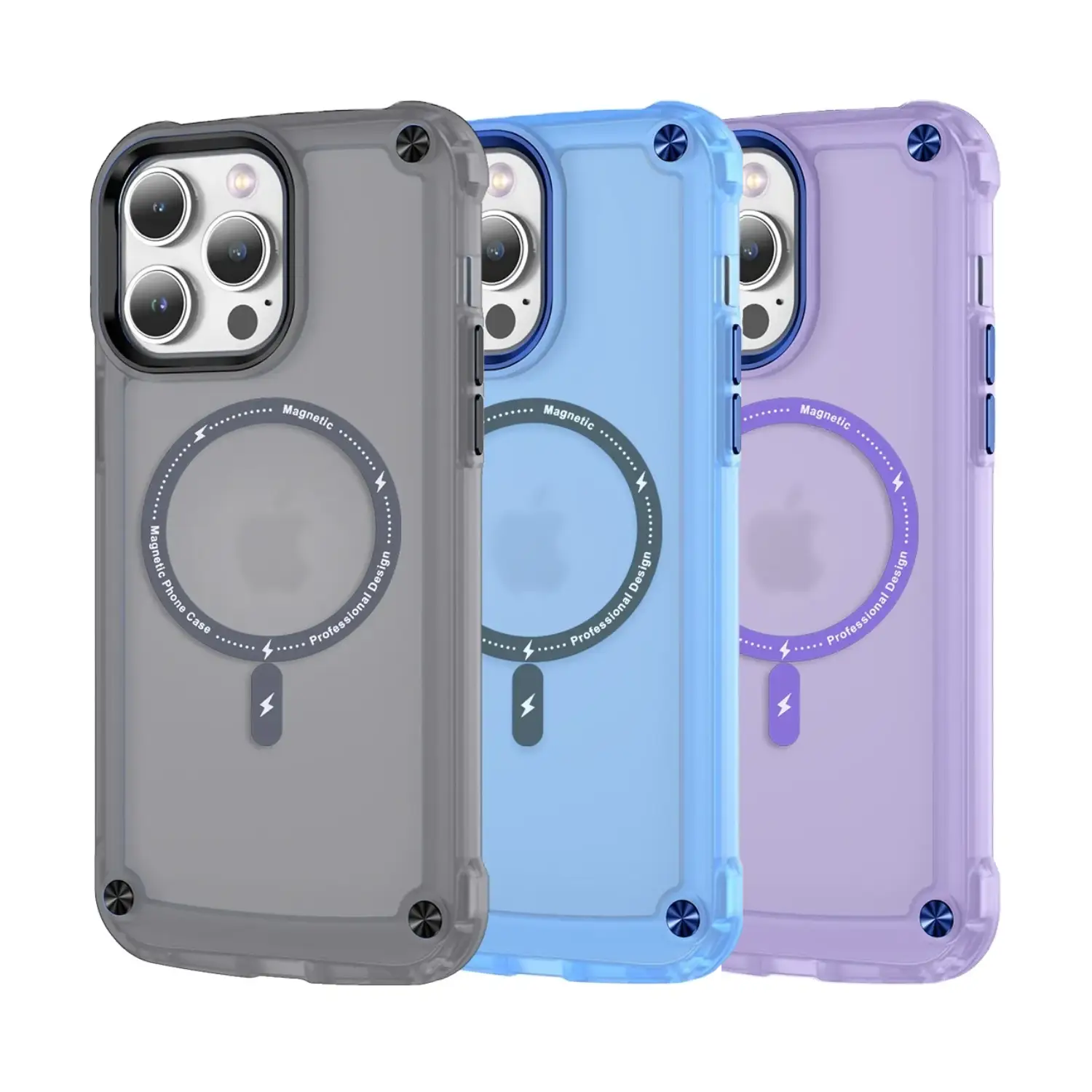 Apple iPhone 16 Series Wave Armor Matte Magsafe Shield Case