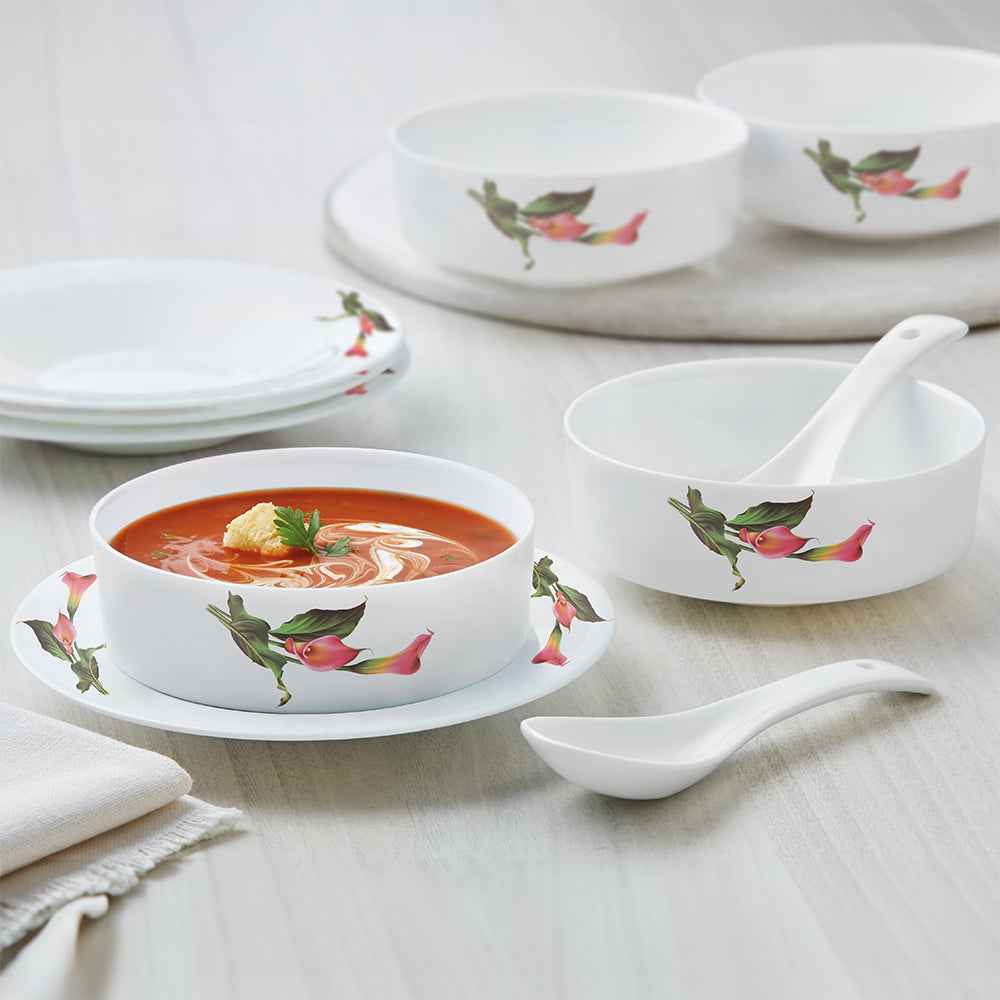 My Borosil Larah by Borosil Stargazer Soup Bowl w Saucer Set