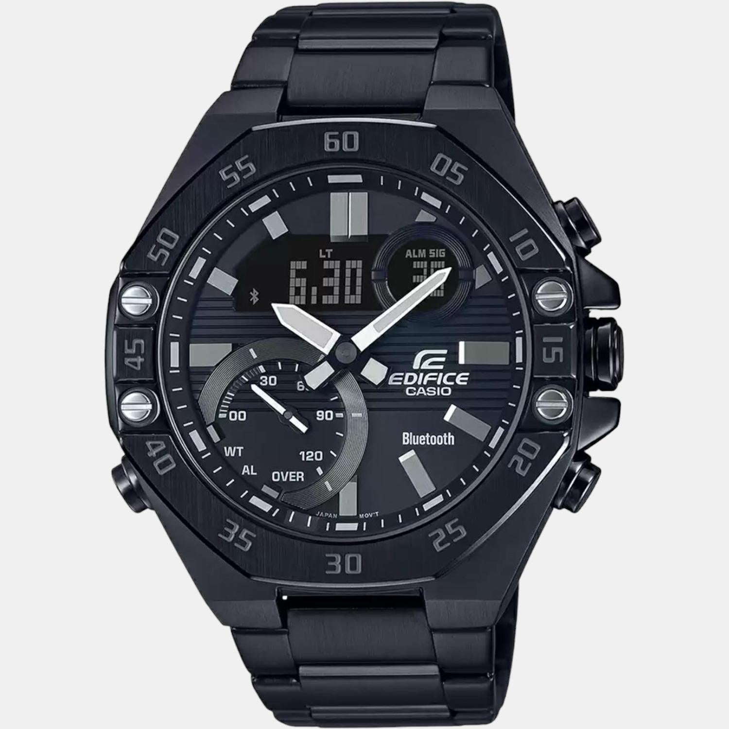 Casio Edifice Men Quartz Black Dial Chronograph Stainless Steel Watch ED494 - view 2