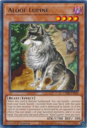 Yu-Gi-Oh! Aloof Lupine - CRBR-EN026 - Rare - 1st Edition