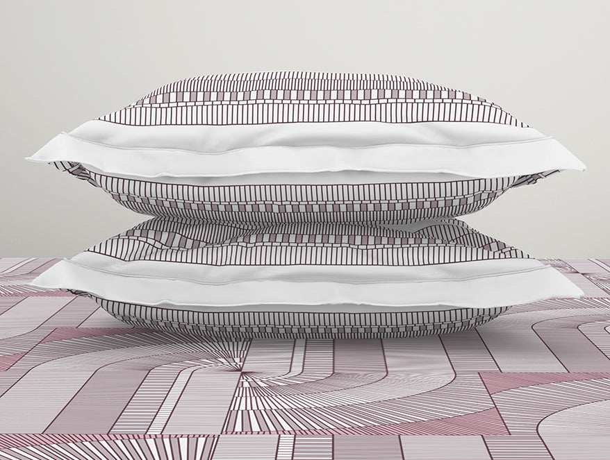 Spaces India Organic Textures Geometric 100% Cotton Double Bedsheet - Essentials by Spaces - view 5