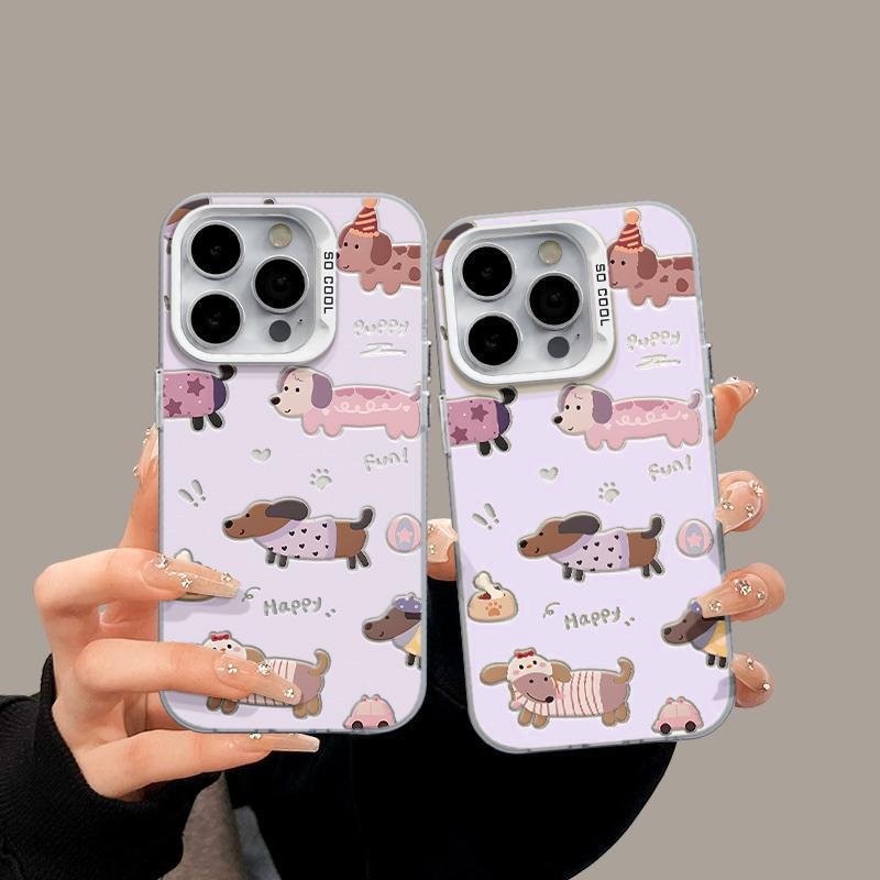 Peeperly Cheerful Pup Doodles Case – No Color