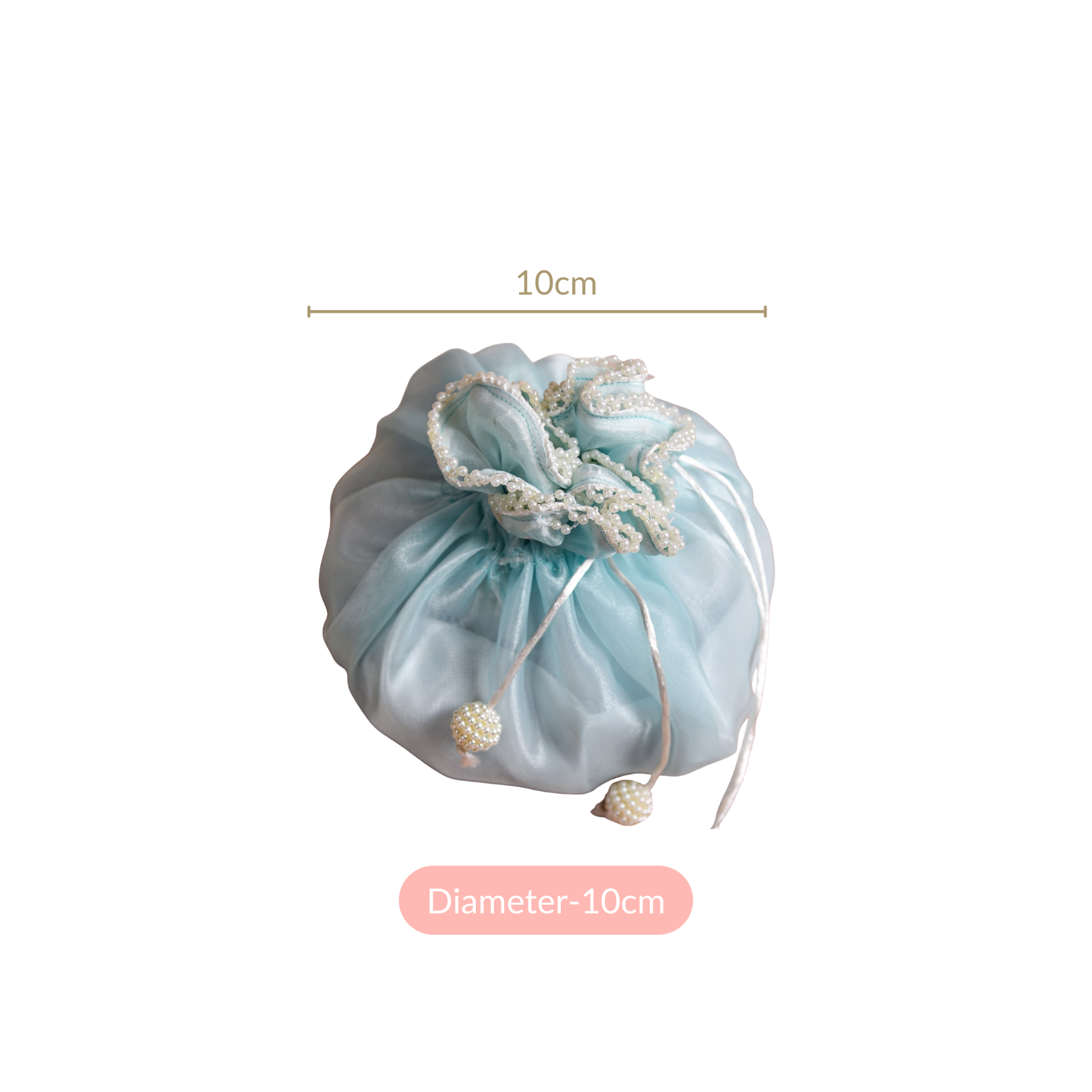Nestasia Pearl Potli Bags For Gifting Set Of 2 - view 5