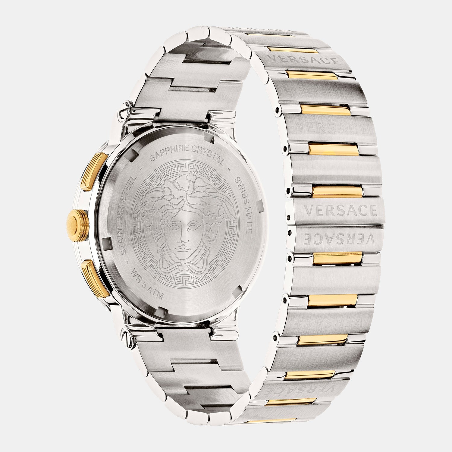 Versace Greca Logo Men Quartz Silver Dial Chronograph Stainless Steel Watch VEZ900321 - view 3