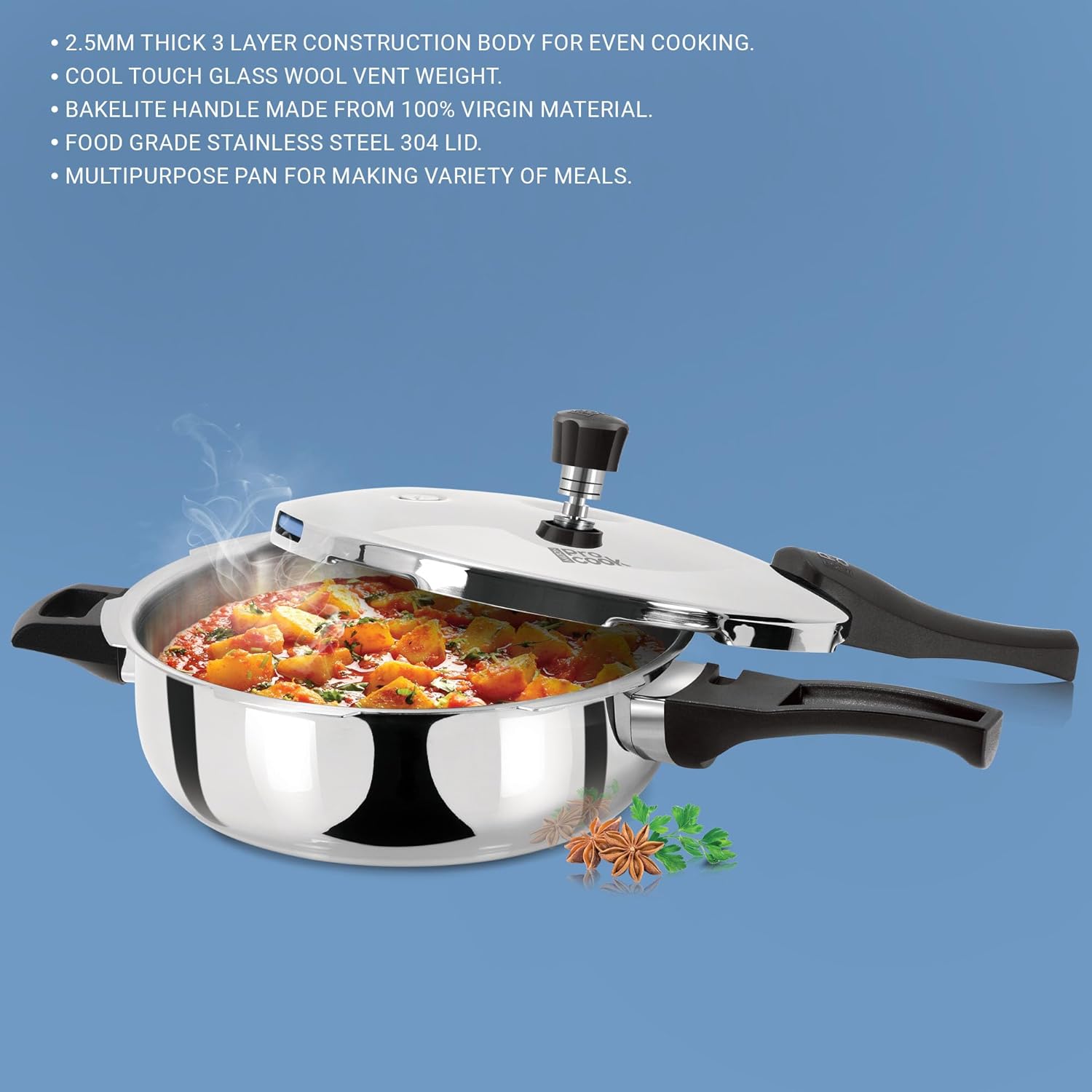 Triply Pressure Cooker (Milton Procook) – Steel - view 5