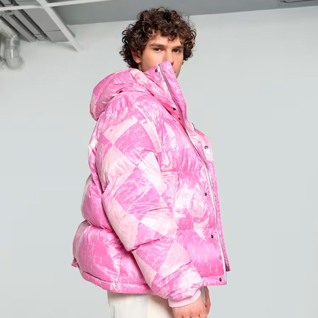 Puma | X Kidsuper All Over Print Puffer { Pearl Pink - view 2