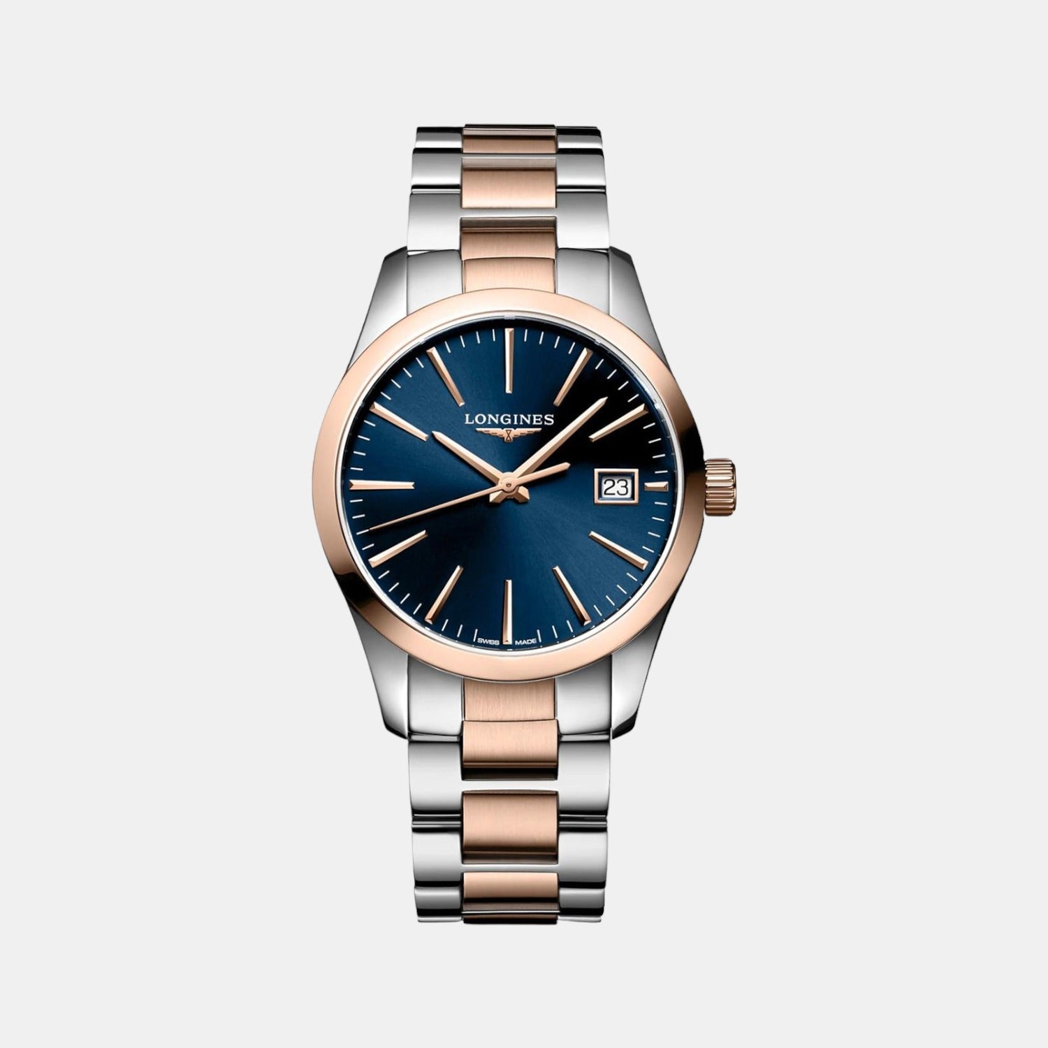 Longines Conquest Classic Women Quartz Blue Dial Analog Stainless Steel Watch L23863927