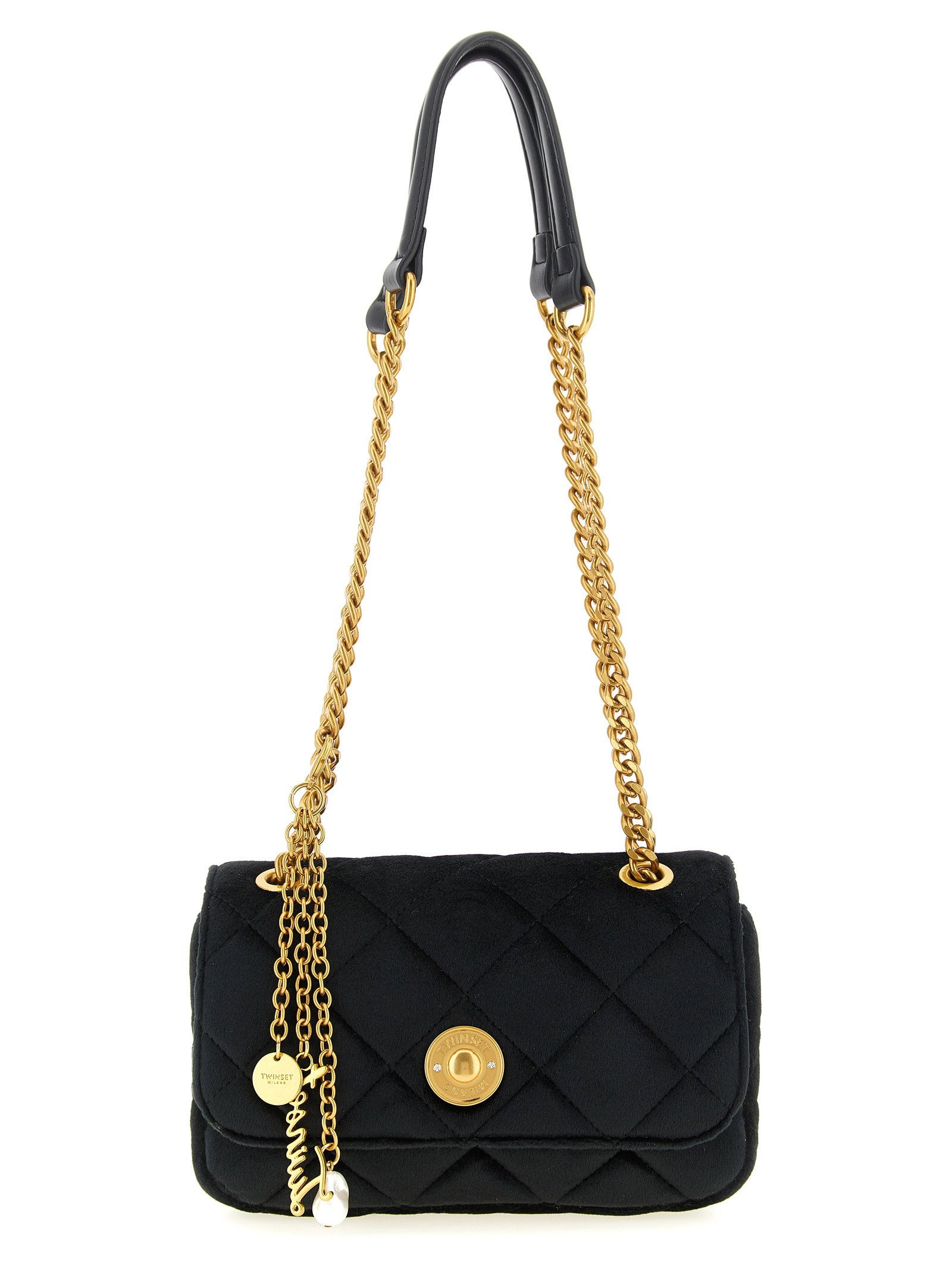 Twin Set Shaved Velvet Shoulder Strap – 100% polyester