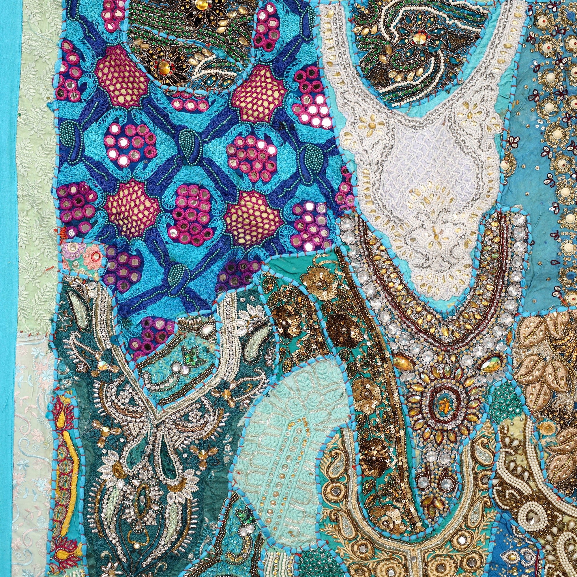 KACHCHH JI CHHAAP Banjara Beadwork Embroidery Tapestry Wall Hanging 03 - view 3