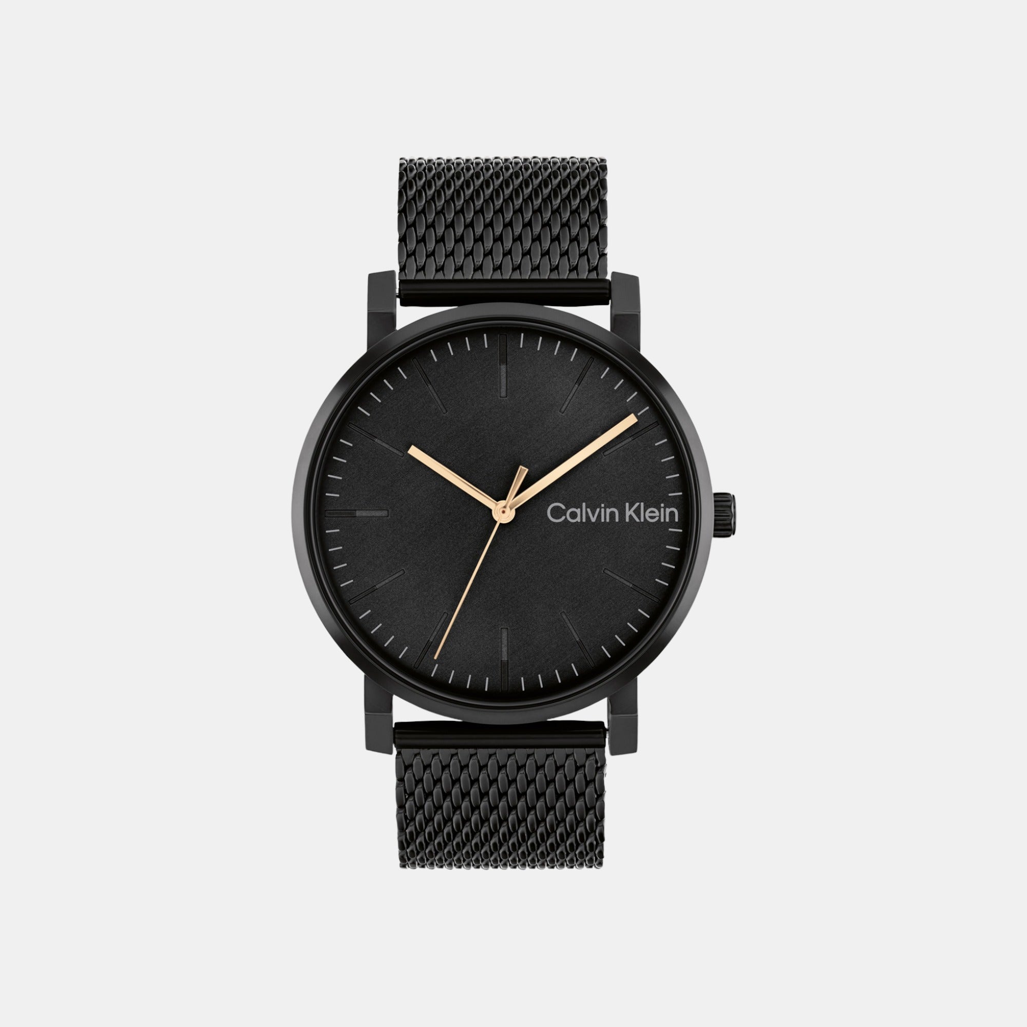 Calvin Klein Ck Slate Men Quartz Black Dial Analog Stainless Steel Watch 25200259