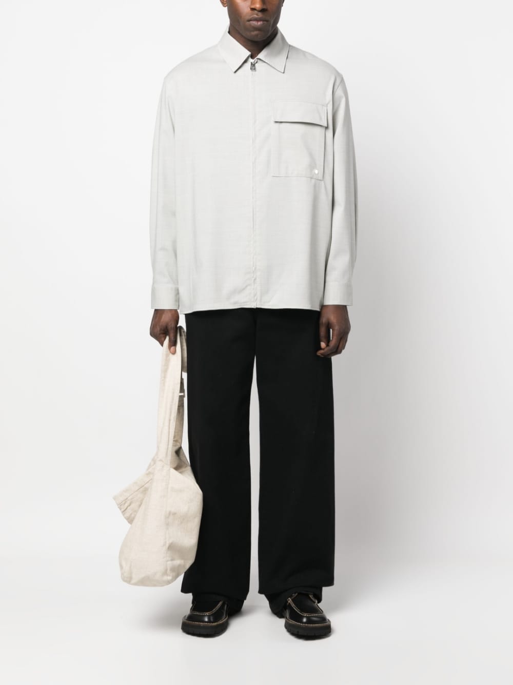 Études Ãtudes Wool blend shirt - view 2