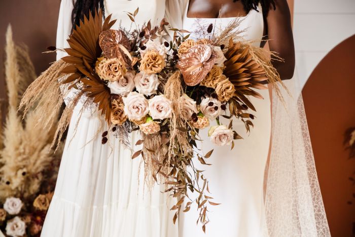 fiftyflowers.com Neutral Boho Dried and Tropical Styled Shoot - view 3