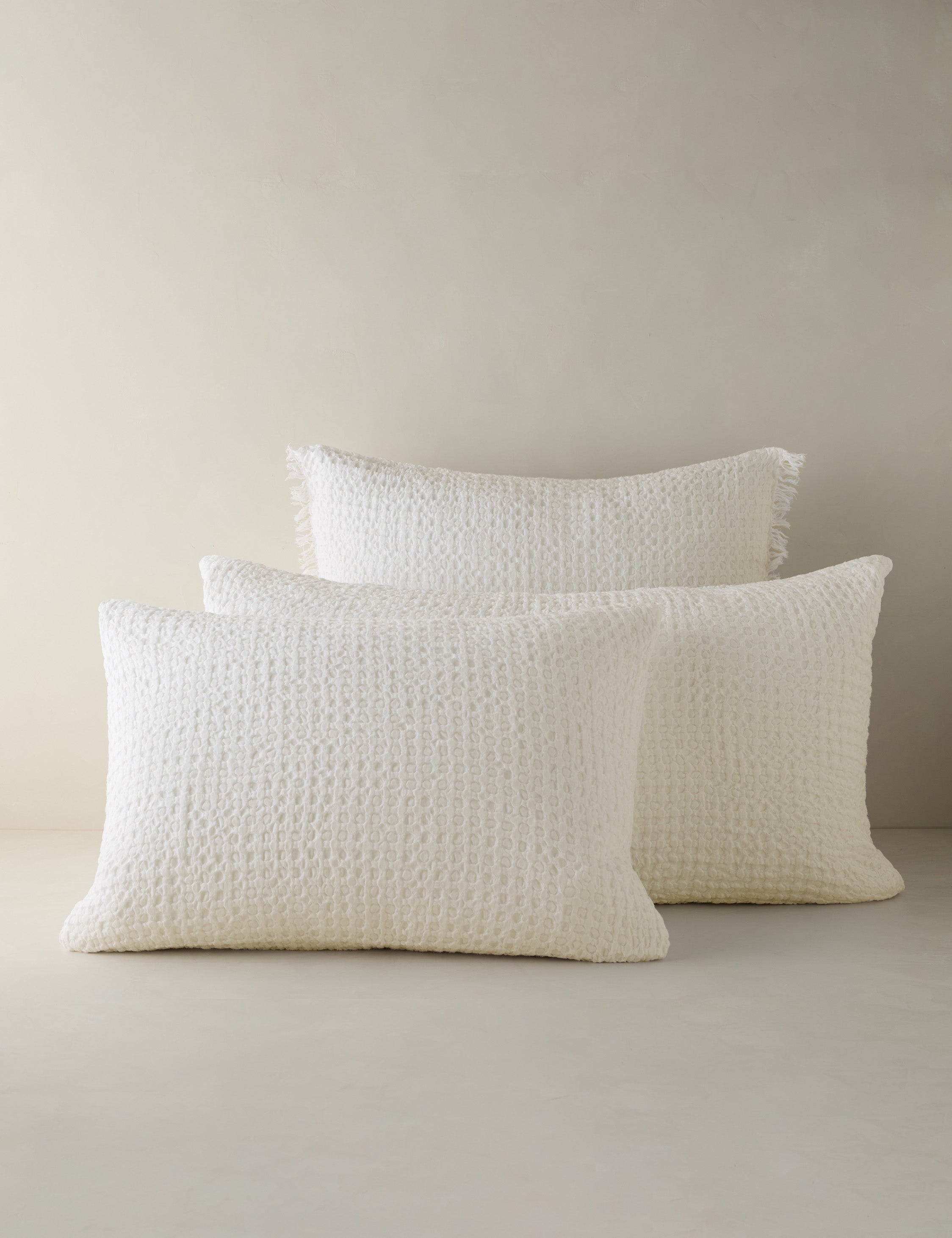 Lulu and Georgia Lenora Textured Cotton Linen Sham - view 5
