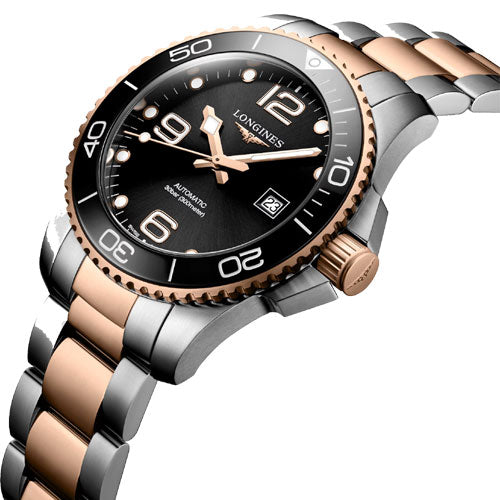 Longines Hydroconquest Sunray Black Dial Men 43mm