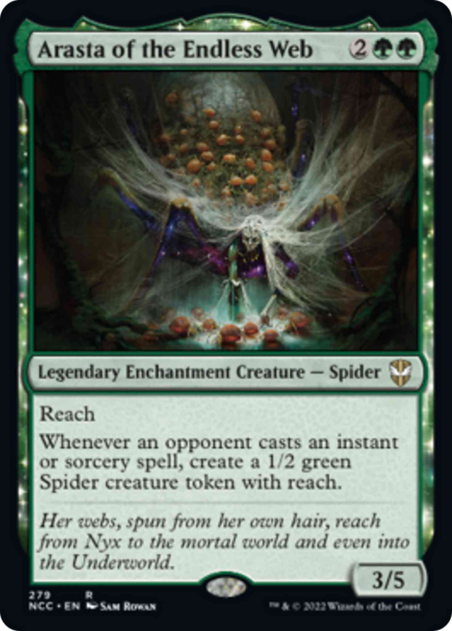 Endless web 279 – Magic Arasta of the Endless Web [279] [Streets of New Capenna: Commander] [Non-Foil]