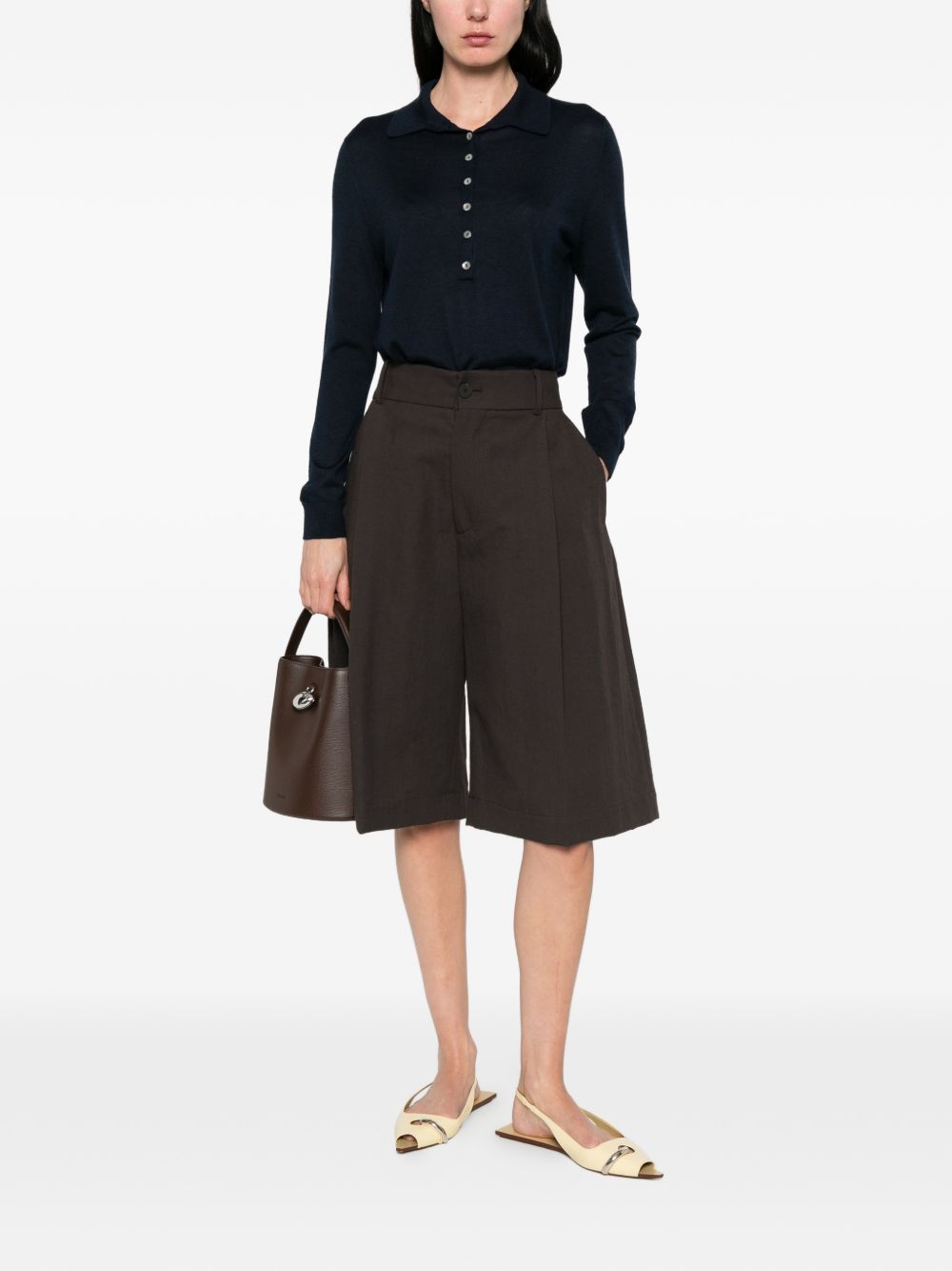 Beyou Cashmere and silk polo sweater – Cashmere 55%, Silk 45% - view 2