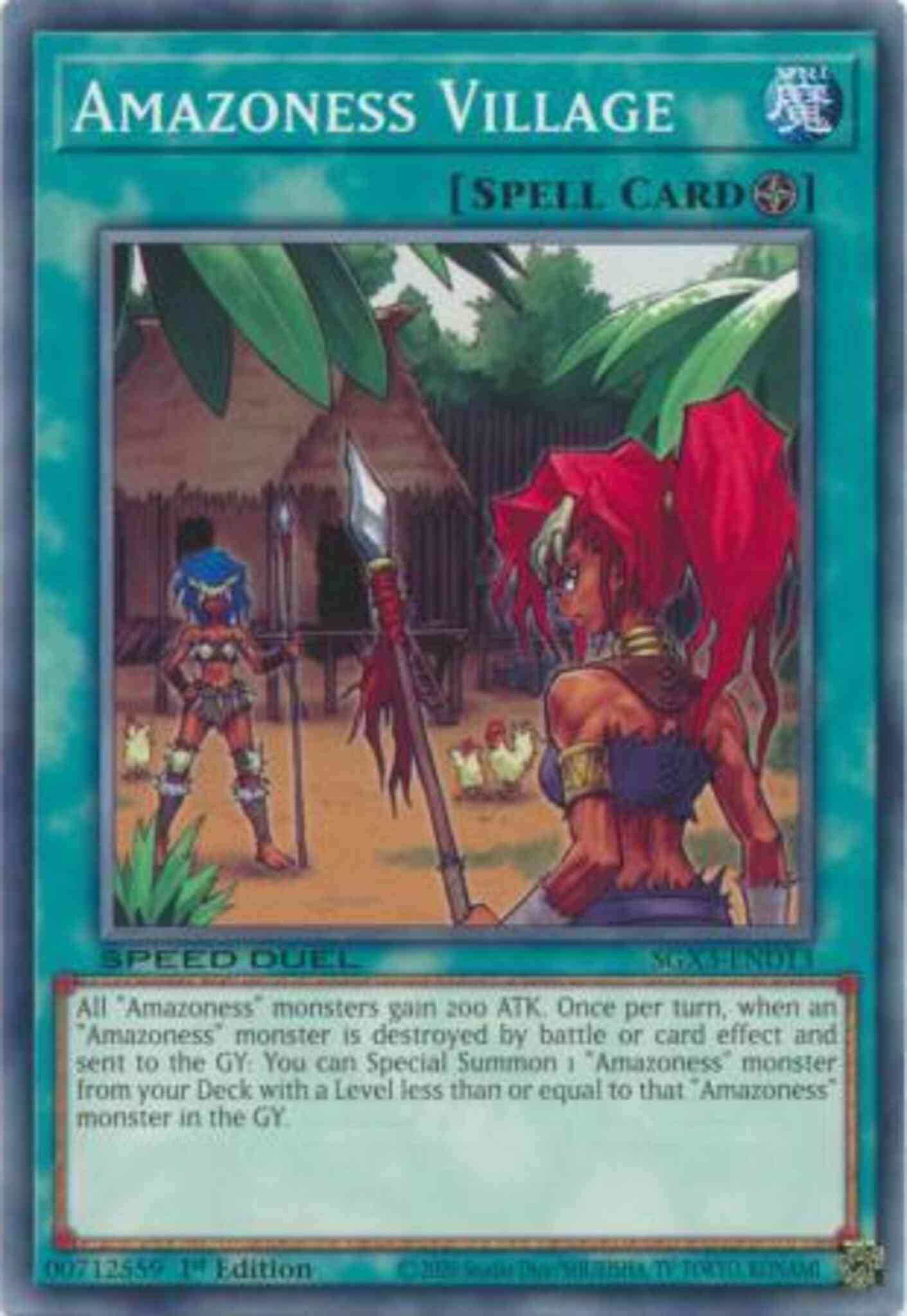 Yu-Gi-Oh! Amazoness Village - SGX3-END13 - Common - 1st Edition