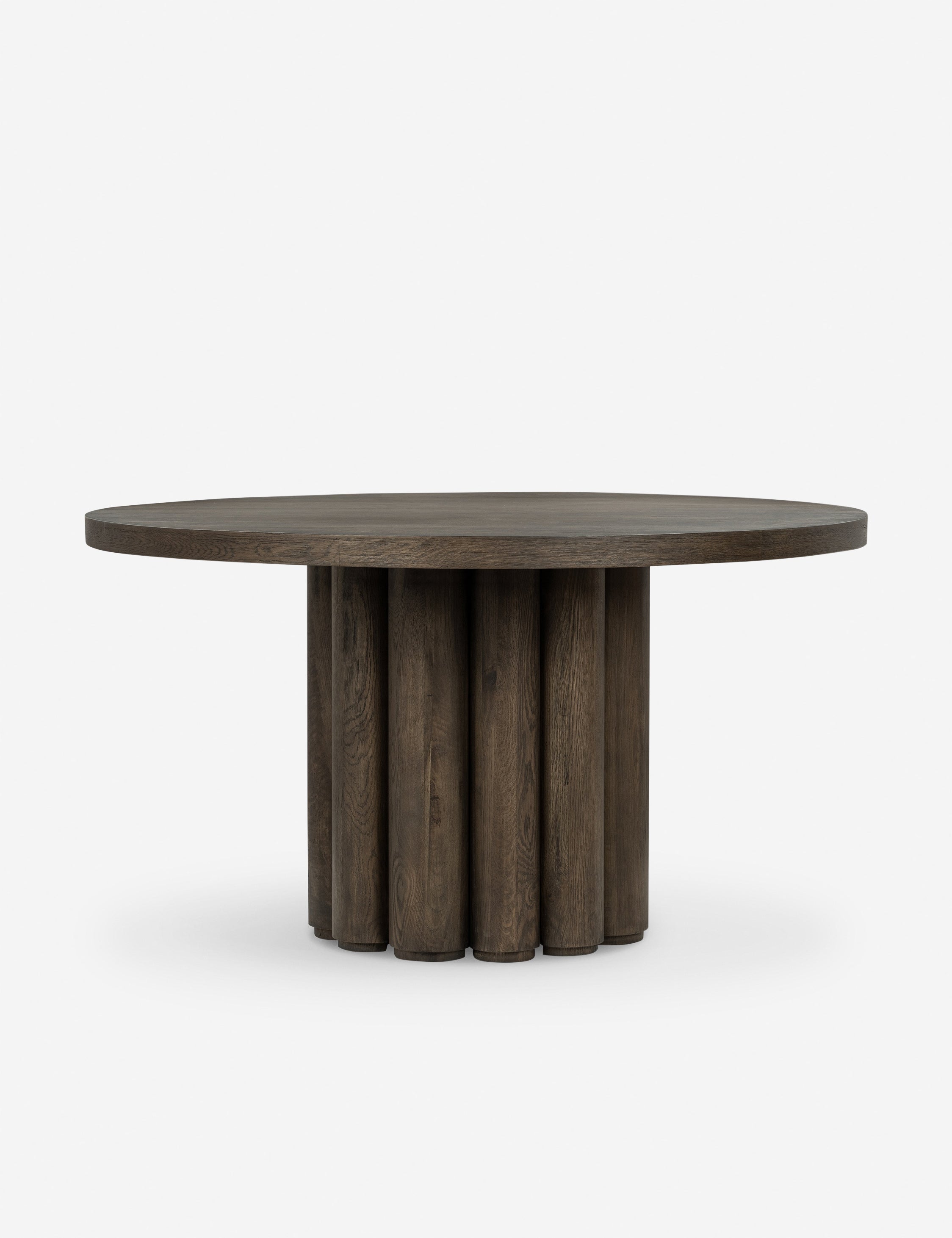 Lulu and Georgia Arbelo Round Dining Table – Brown