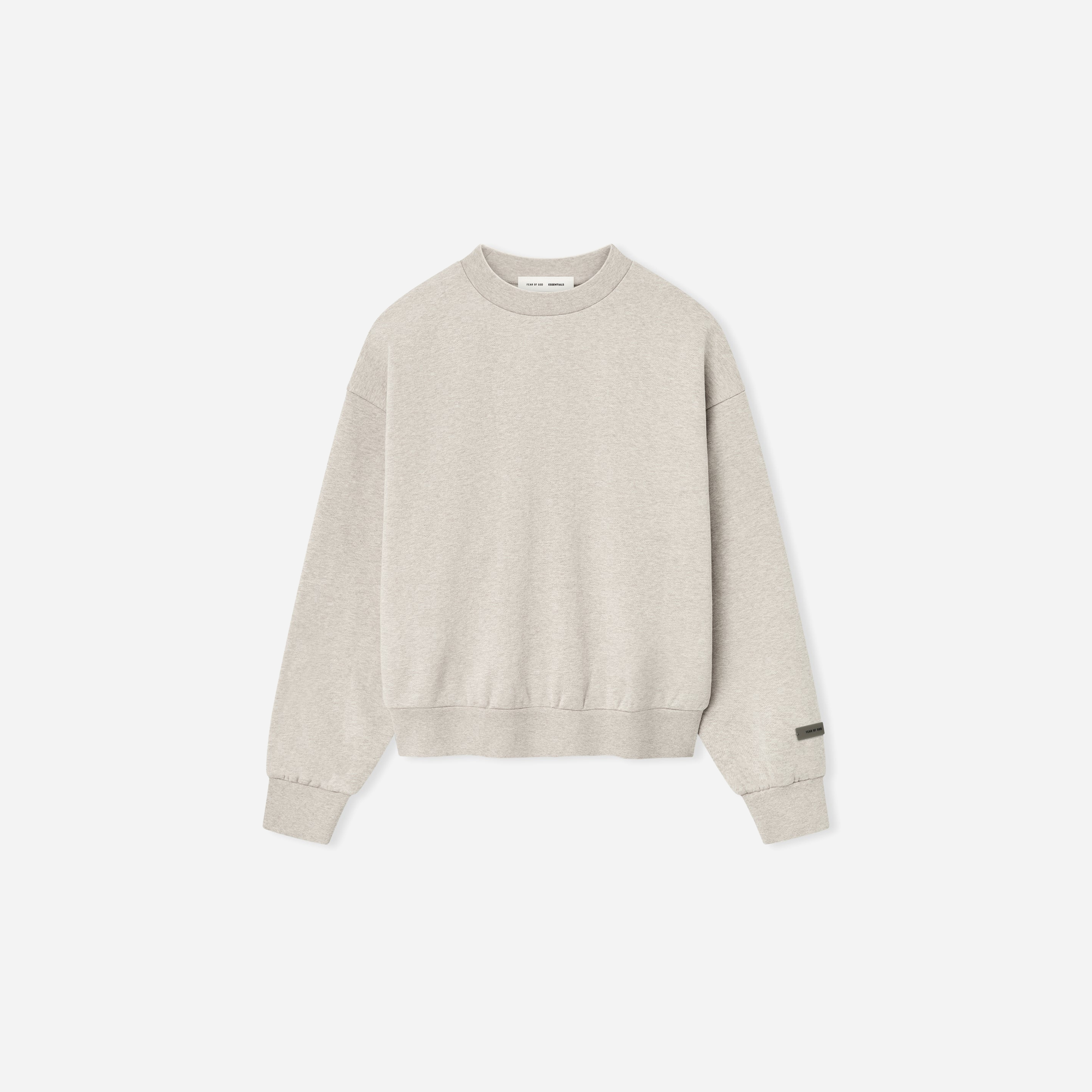 Fear Of God Essentials SS25 Classic Fleece Crewneck- Heather Stone