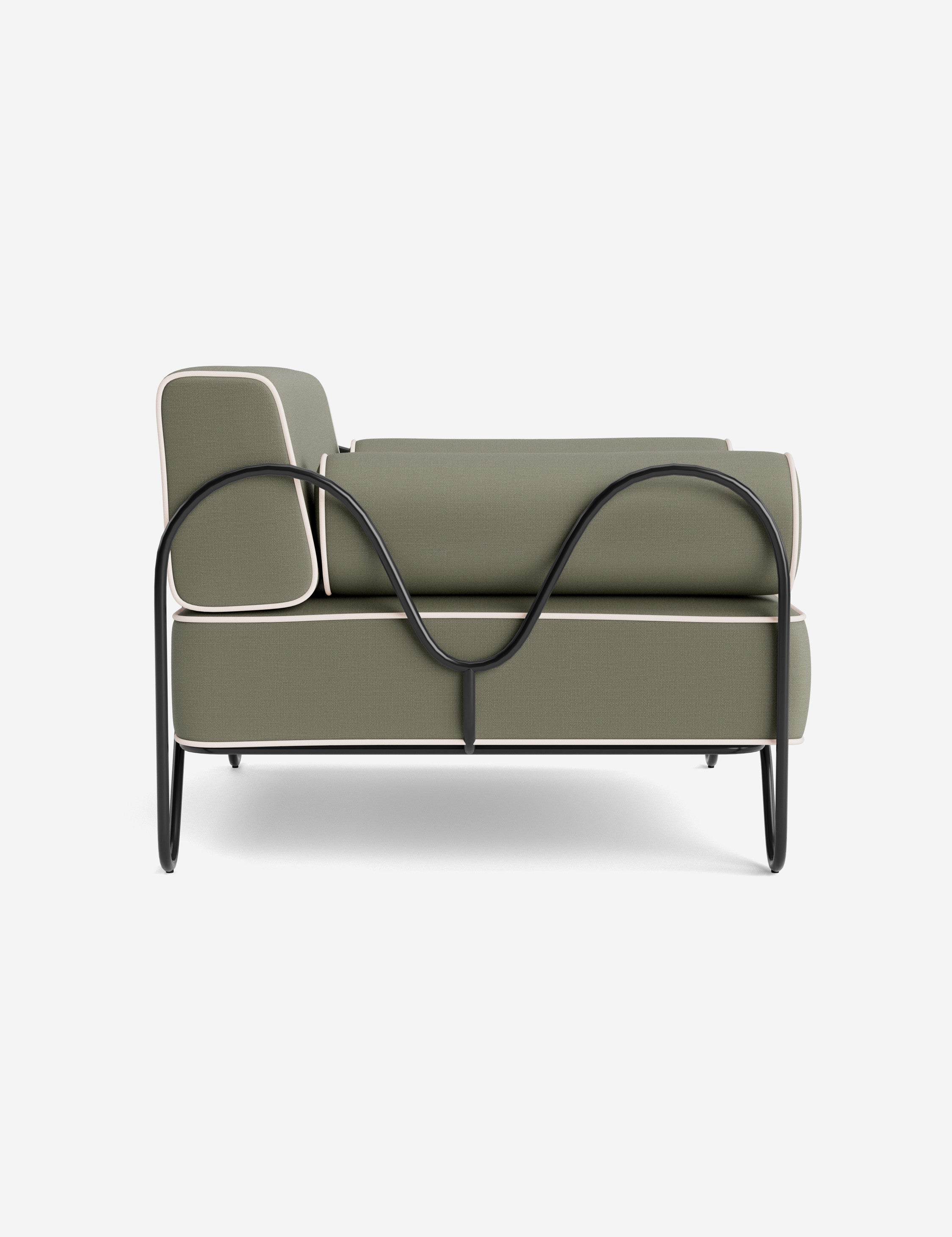 Lulu and Georgia Peggy Outdoor Accent Chair Cushion by Sarah Sherman Samuel - view 49