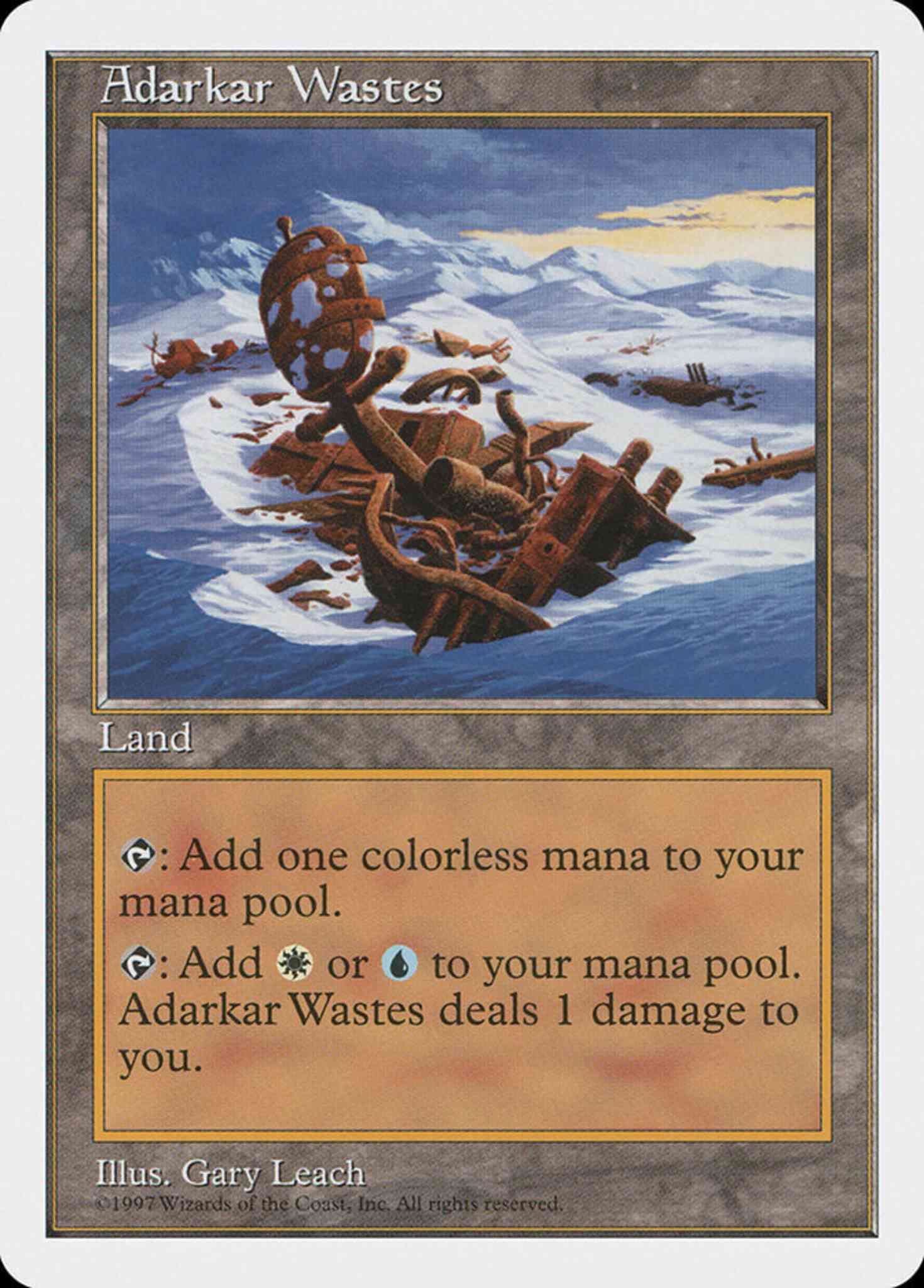 Adarkar wastes 410 – Magic Adarkar Wastes [410] [Fifth Edition] [Non-Foil]