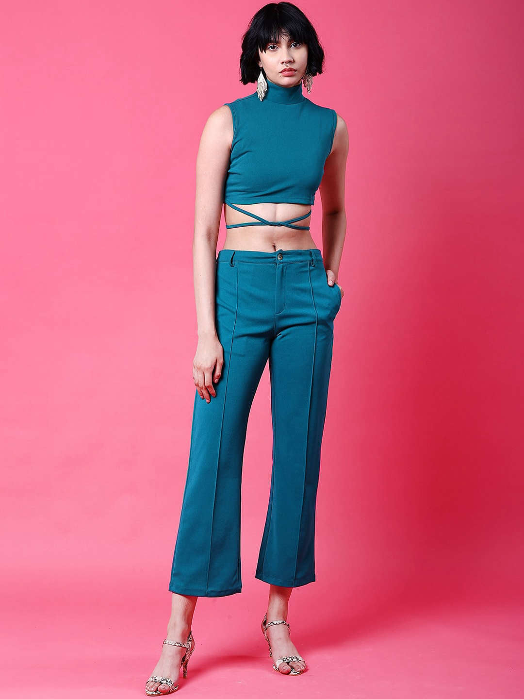 Freehand By The Indian Garage Co Women Tie Up Co-Ord Set
