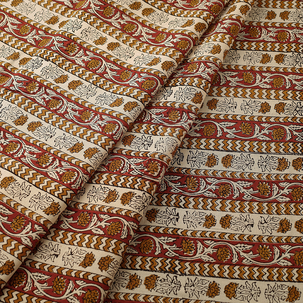 BAGRU DABU PRINTS Brown - Bagru Block Print Cotton Fabric - view 2