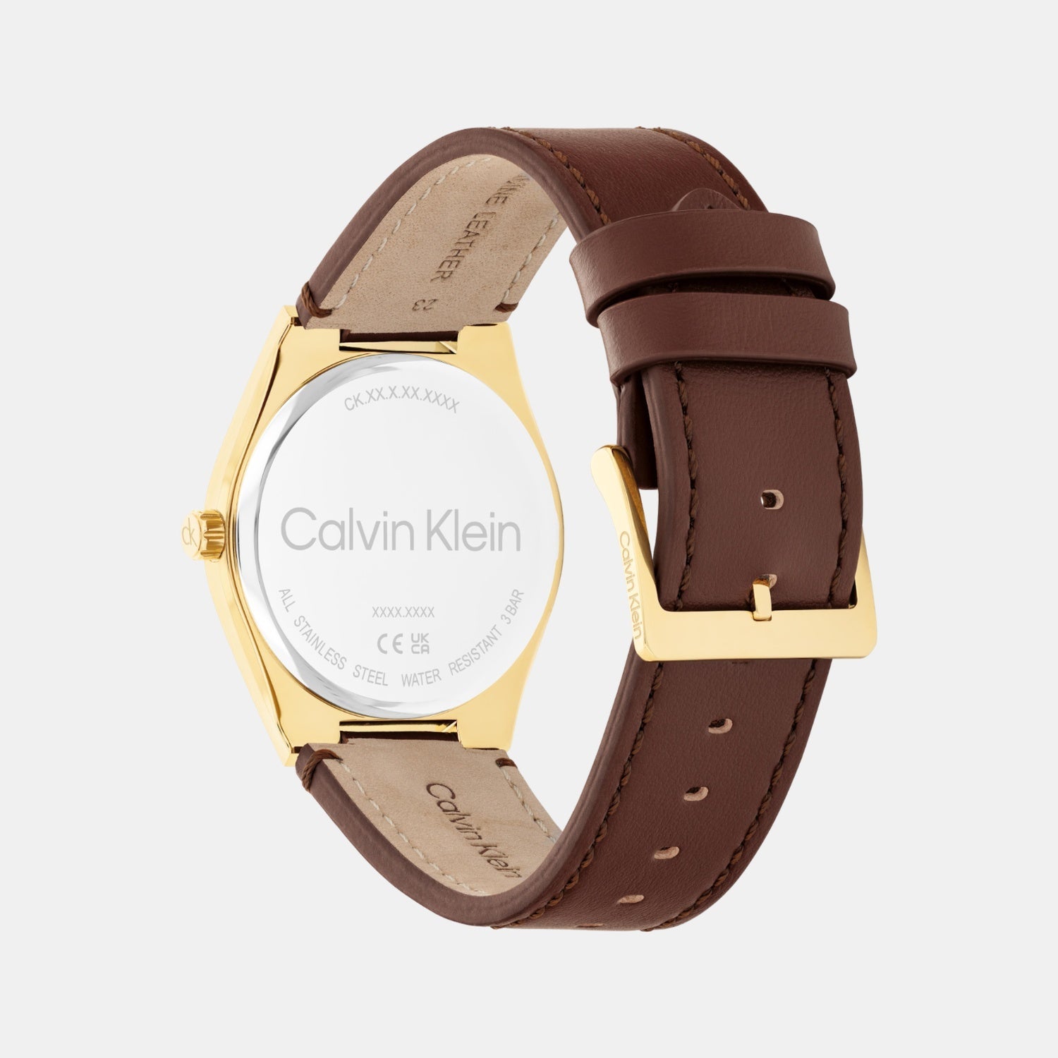 Calvin Klein Ck Motion Men Quartz White Dial Multi-Function Leather Watch 25200523 - view 3