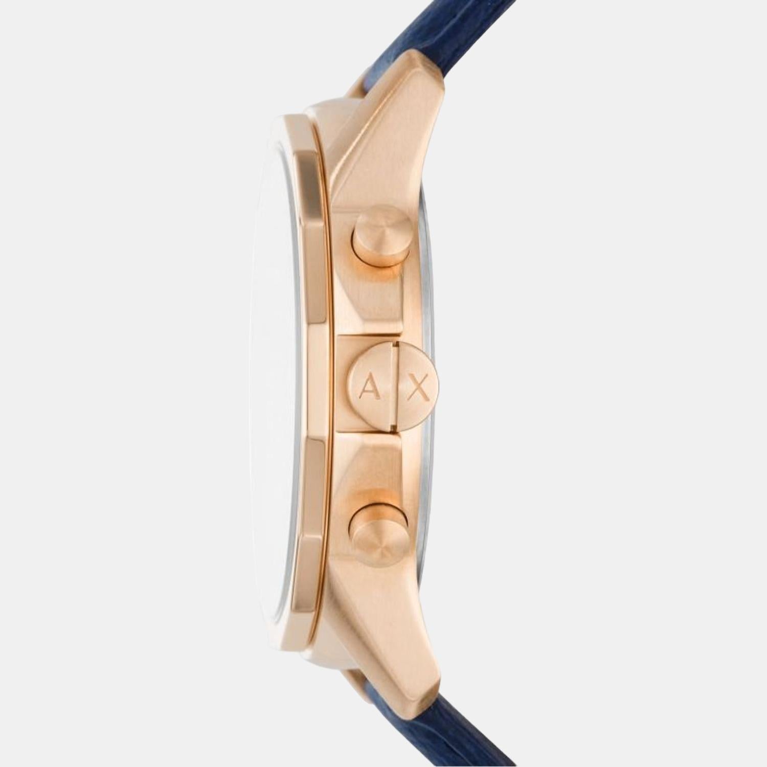 Armani Exchange Banks Men Quartz Blue Dial Chronograph Leather Watch AX1723 - view 2