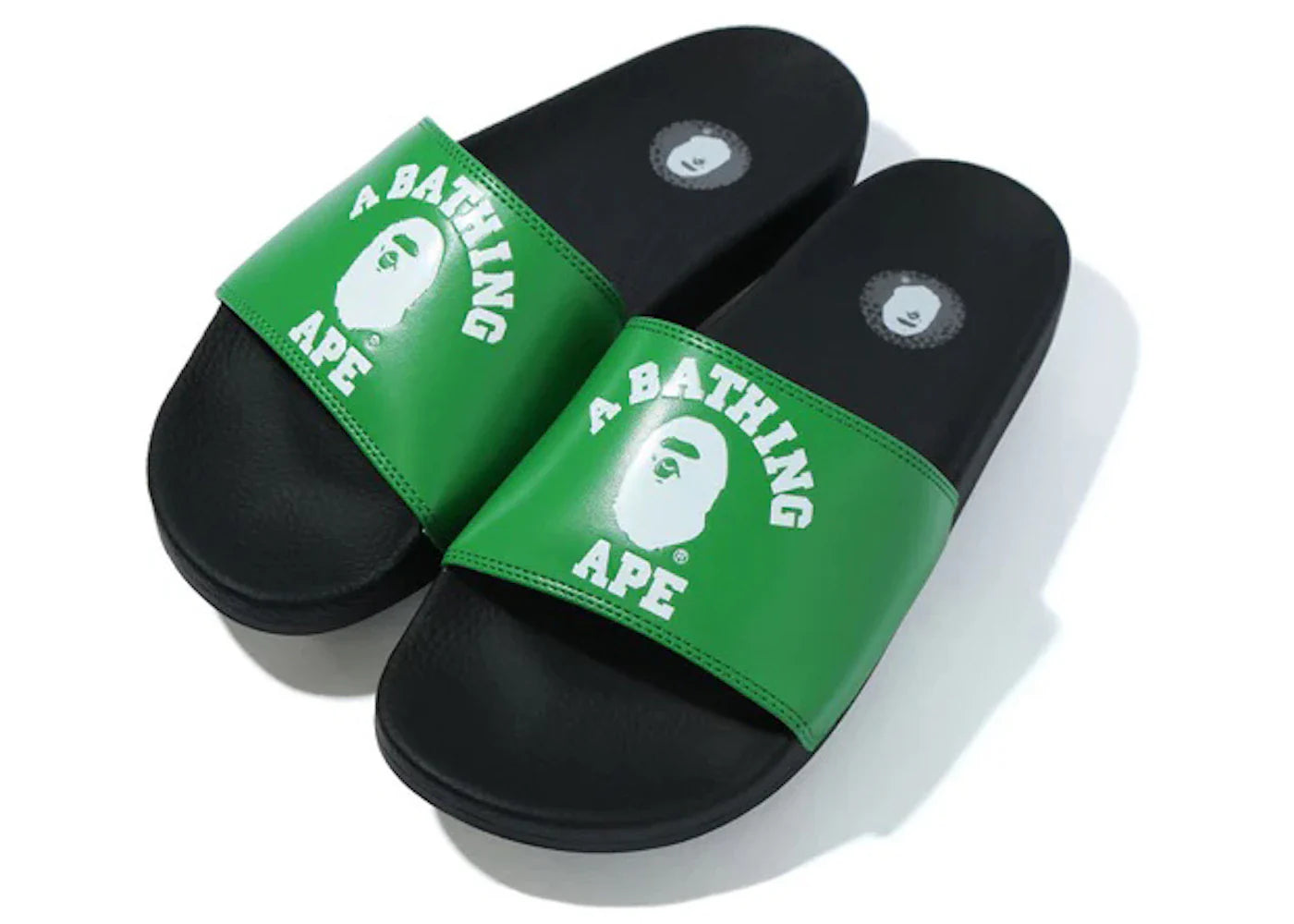 Bape A Bathing Ape College Slide Sandals Green (Fw22)