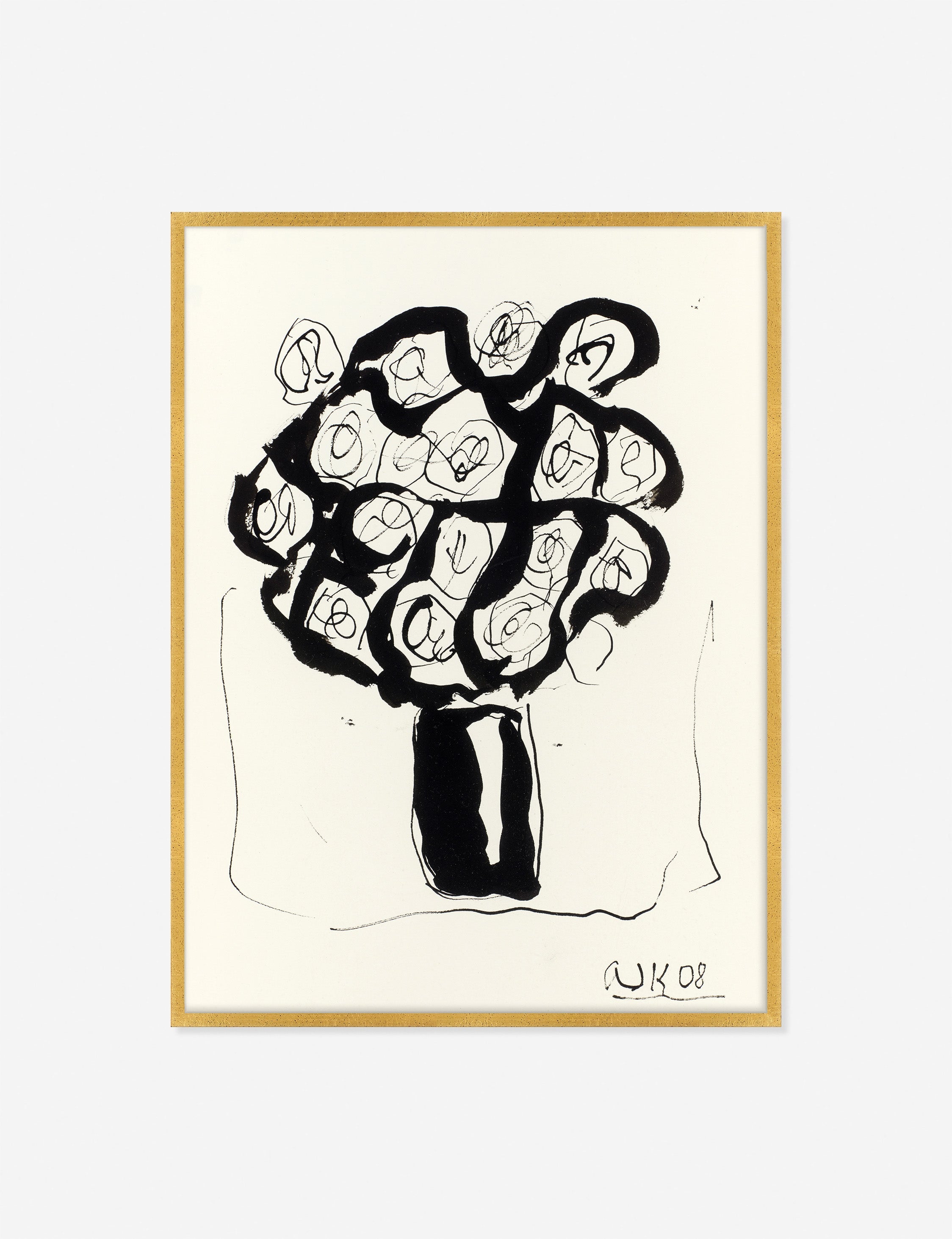 Lulu and Georgia Ink Flower 5 Wall Art by Arthur Krakower