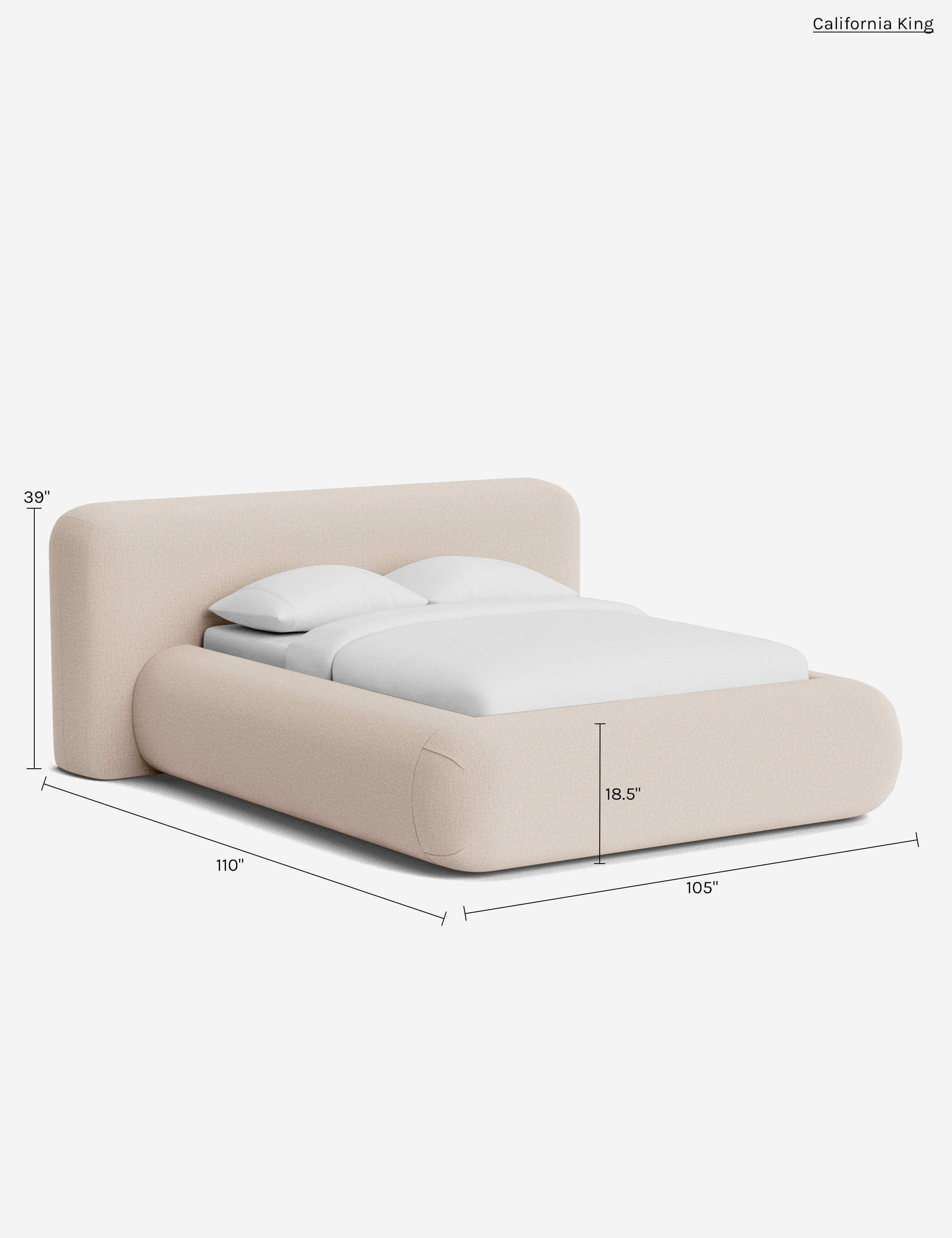 Lulu and Georgia Penley Rounded Platform Bed - view 226