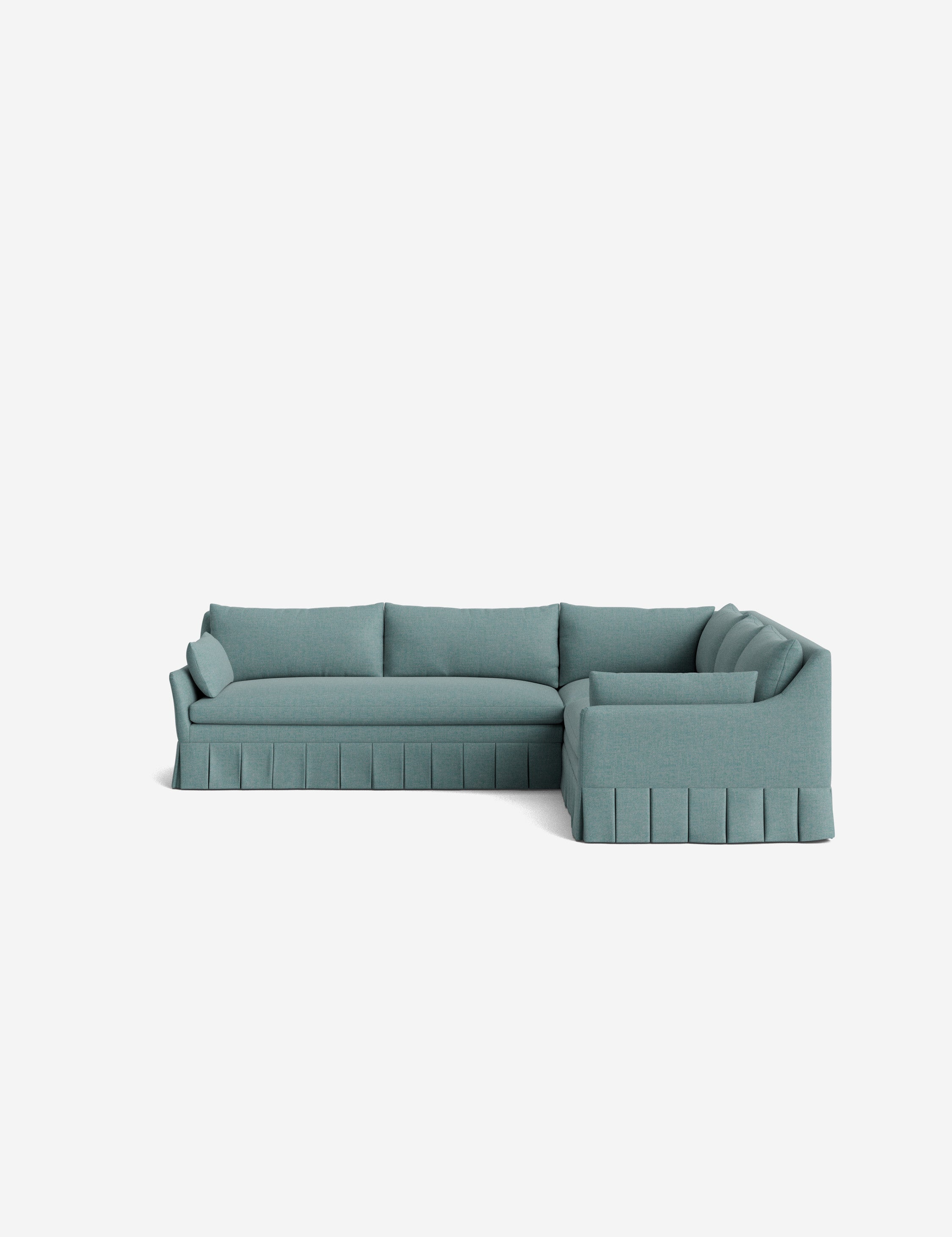 Lulu and Georgia Portola Luxe Depth Pleated Corner Sectional Sofa - view 159