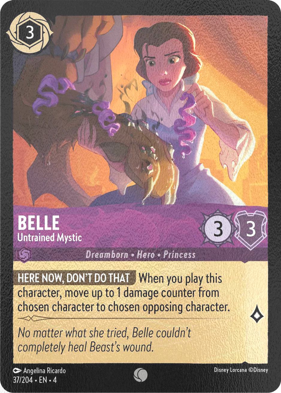 Return cold foil – Lorcana Belle - Untrained Mystic - 37/204 [Ursula's Return] [Cold Foil]