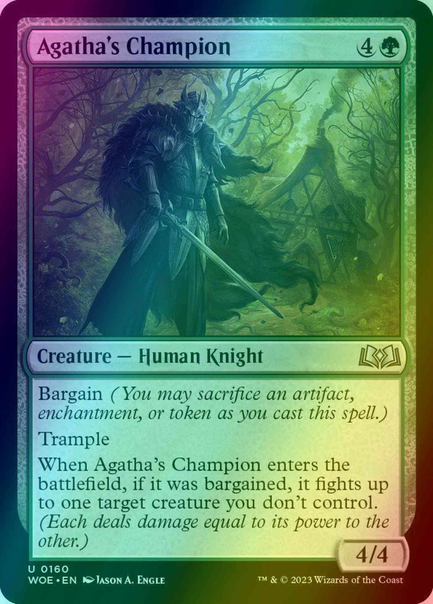 Champion 160 wilds – Magic Agatha's Champion [160] [Wilds of Eldraine] [Foil]