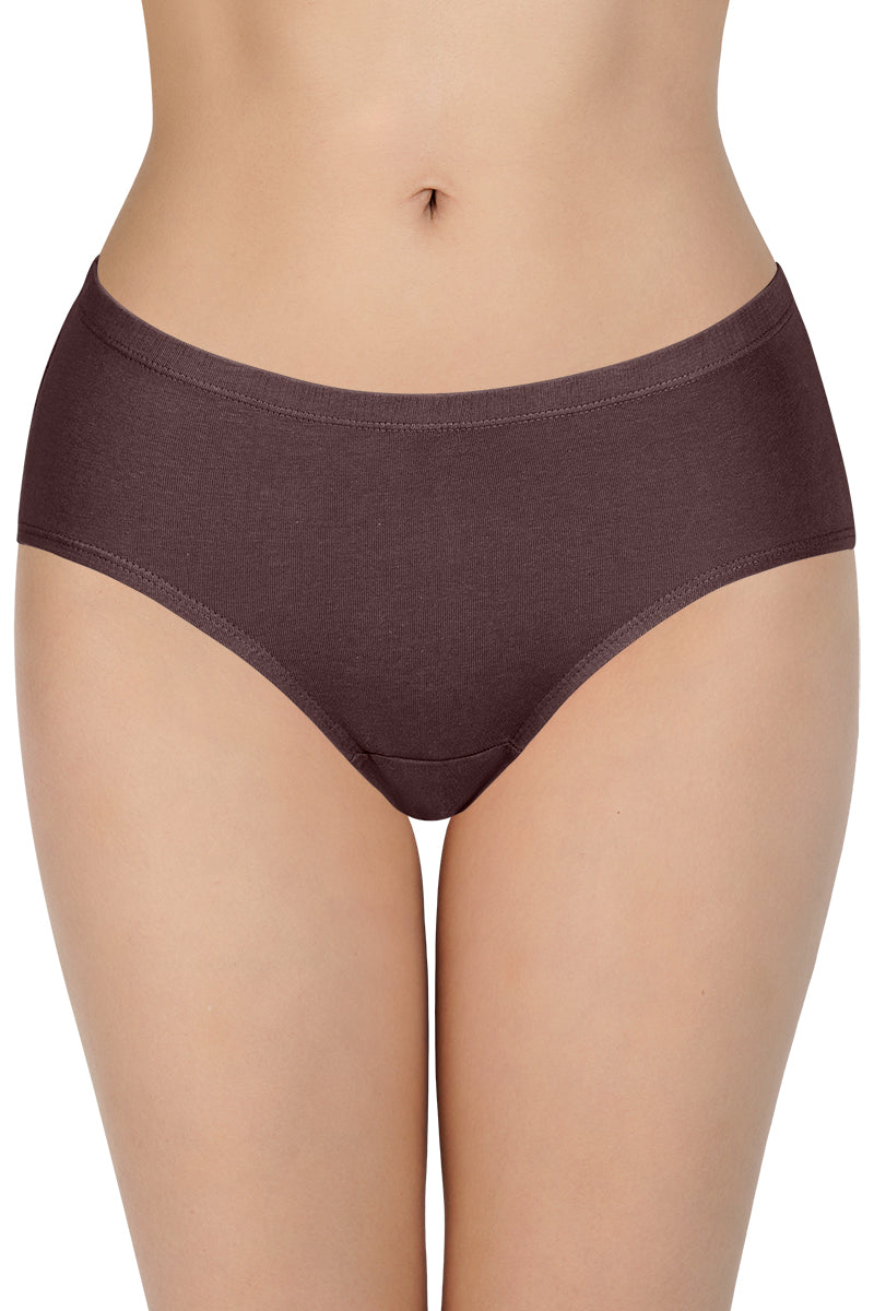 every de 100% Cotton Hipster Panty Pack (Pack of 3) - D012 - Solid - view 2