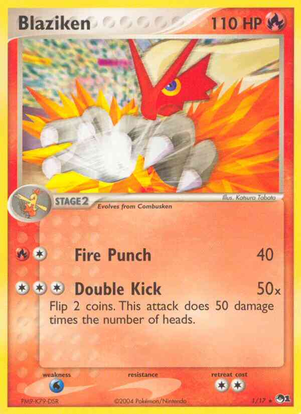 Rare pop1-1 holo – Pokémon Blaziken - 1/17 - Rare [pop1-1] [Holo]