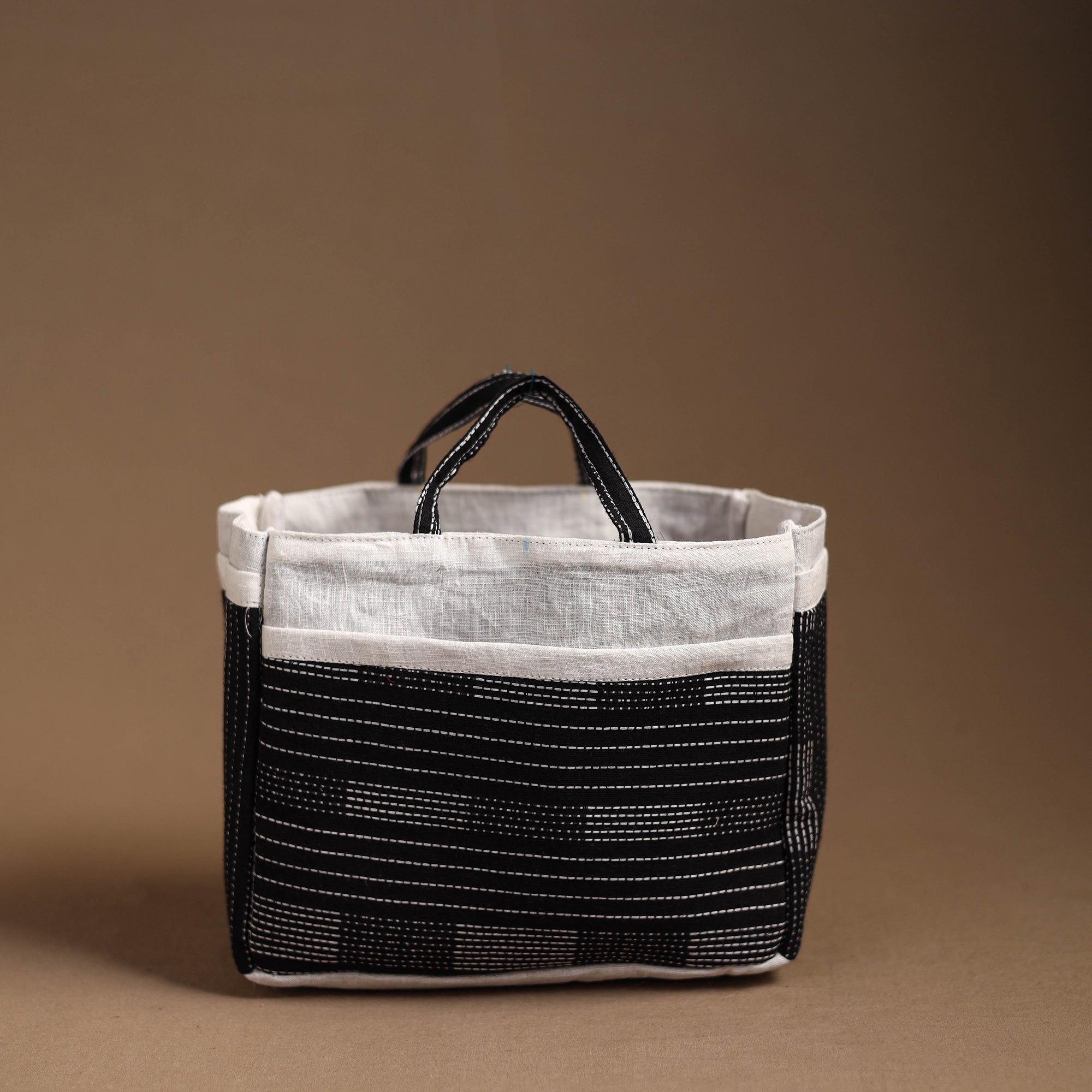 NOORI BAZAR Black - Handmade Cotton Multipurpose Cosmetic/Toiletry Bag 04