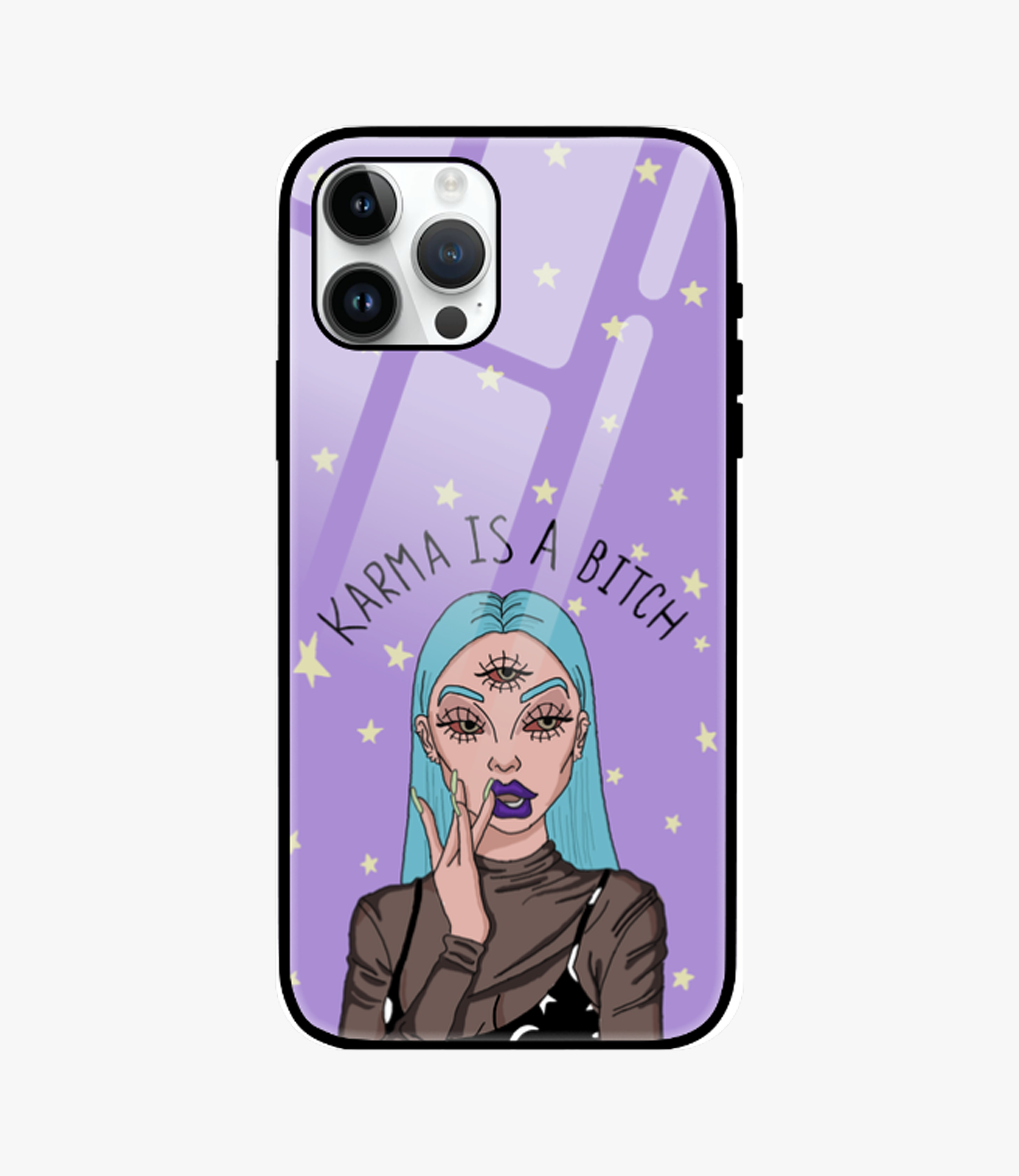The Case Company Karma Is Bitch Metal Case for iPhone 14 Pro